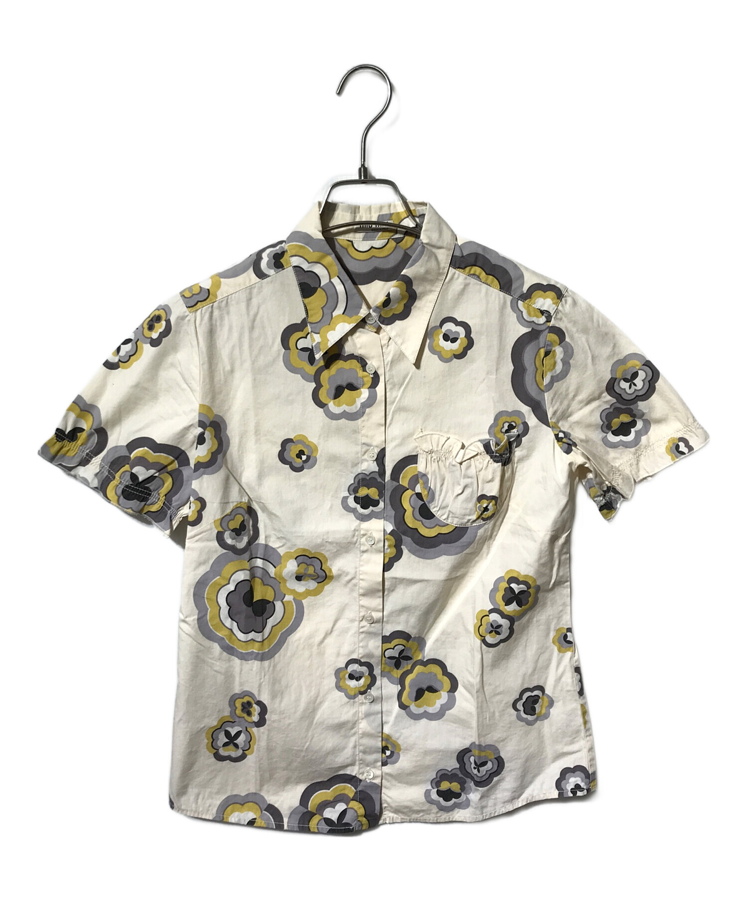 中古・古着通販】MIU MIU (ミュウミュウ) フローラルハーフスリーブ 