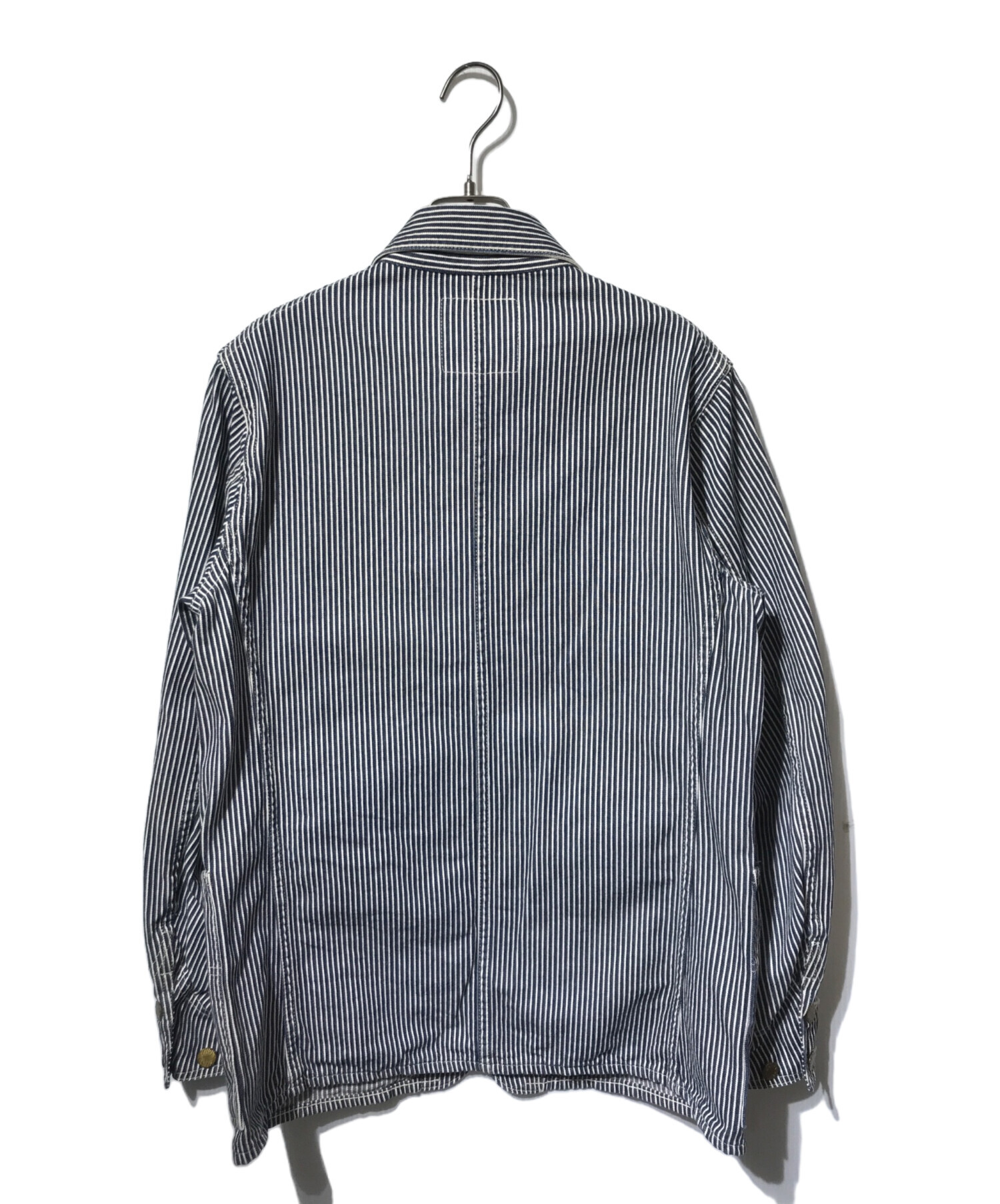 【限定】HEAD LIGHT ヘッドライト　ストライプ　カバーオール　ジャケット 中古・古着通販】HEADLIGHT (ヘッドライト) ヒッコリーカバーオール