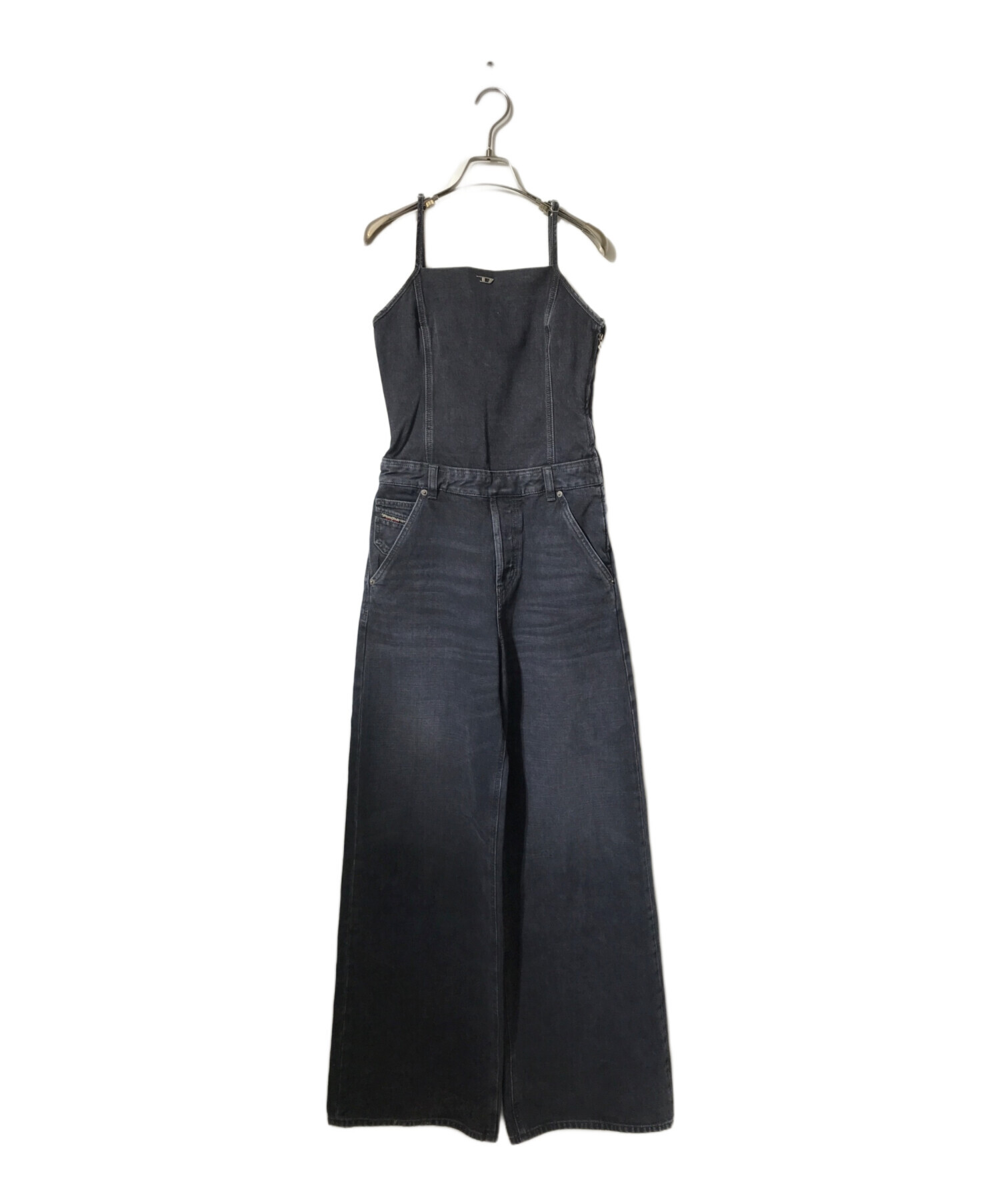 中古・古着通販】DIESEL (ディーゼル) デニムジャンプスーツ ブラック