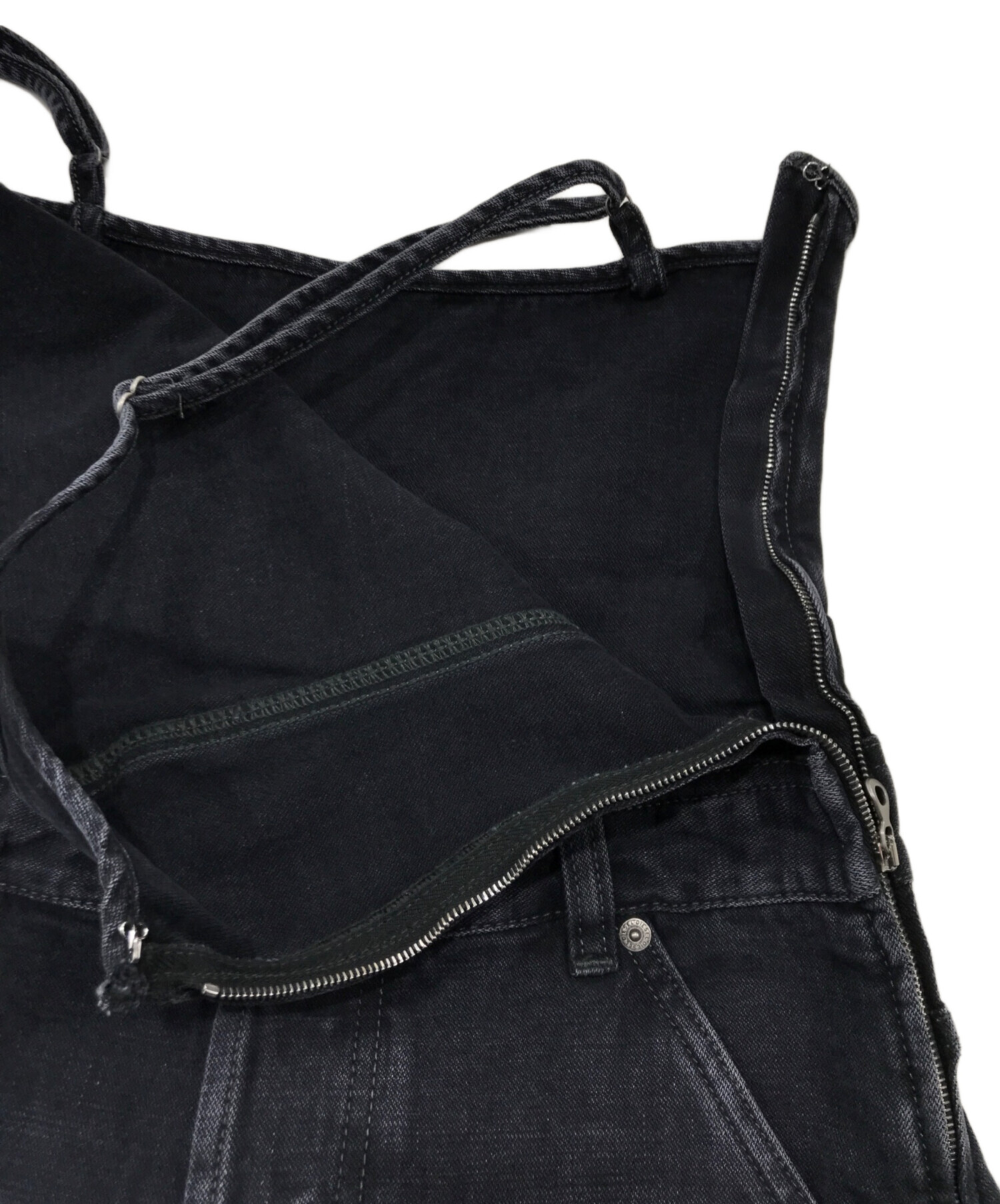 中古・古着通販】DIESEL (ディーゼル) デニムジャンプスーツ ブラック