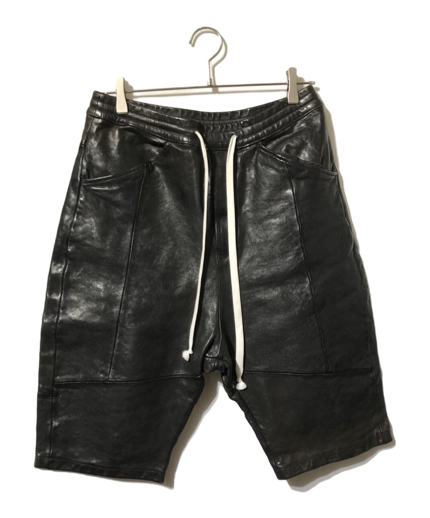 中古・古着通販】glamb (グラム) レザーショーツ/レザーハーフパンツ
