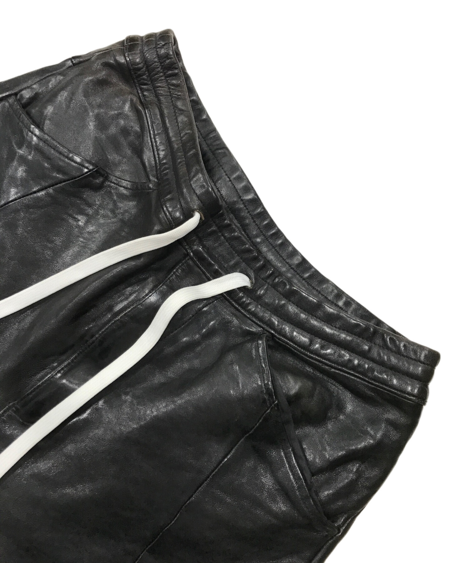 中古・古着通販】glamb (グラム) レザーショーツ/レザーハーフパンツ