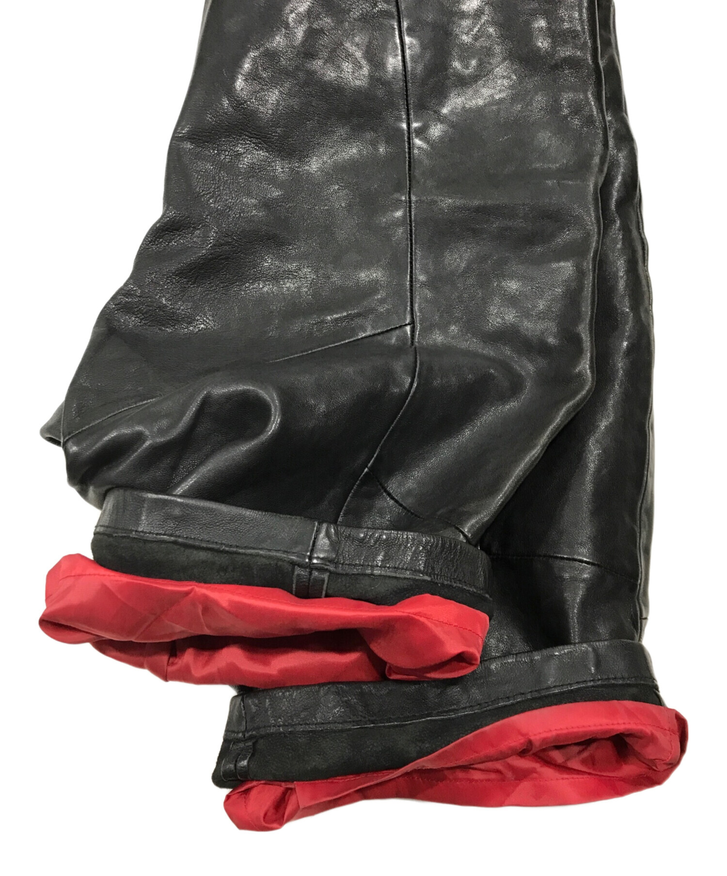 中古・古着通販】glamb (グラム) レザーショーツ/レザーハーフパンツ
