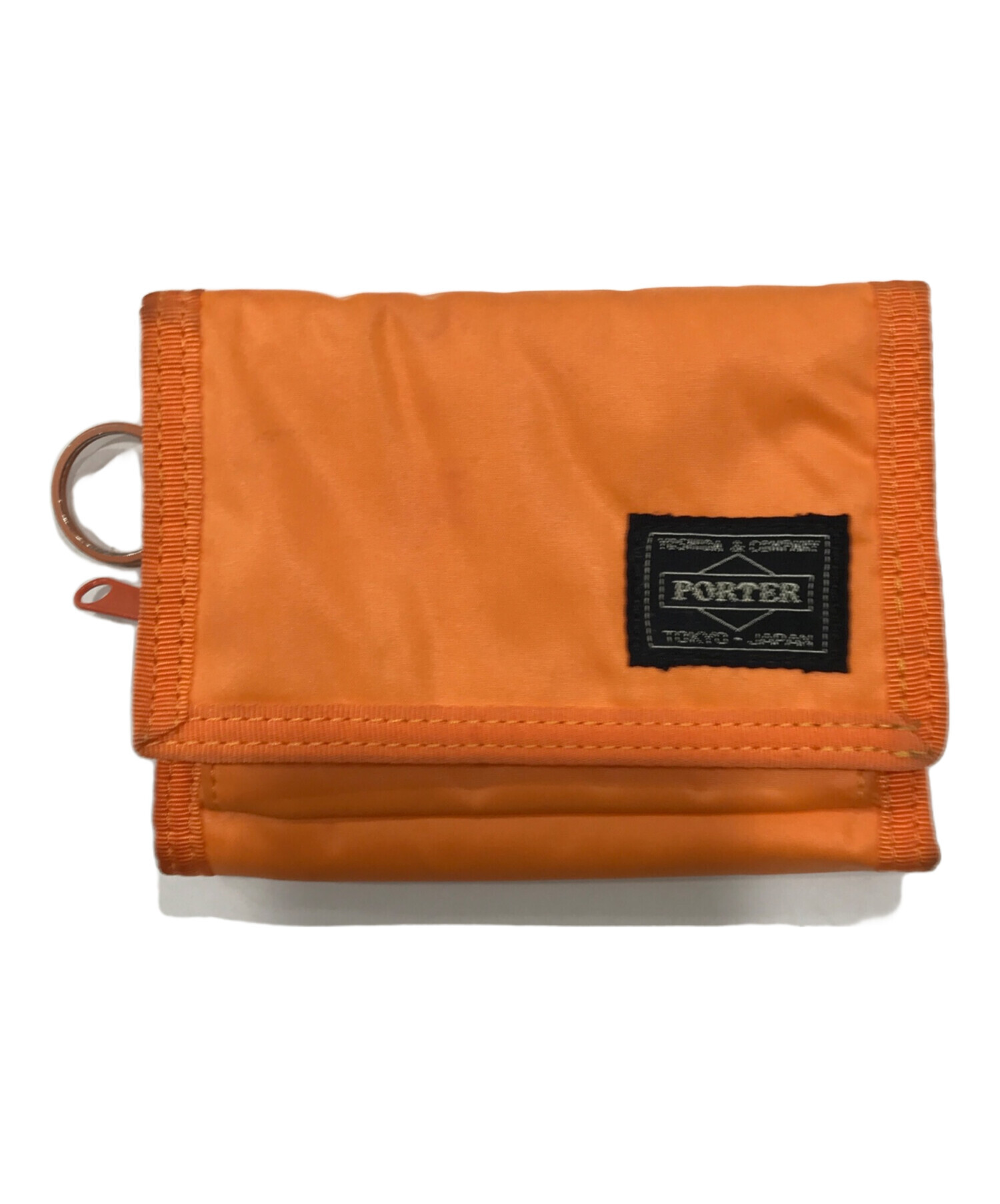 中古・古着通販】PORTER (ポーター) 3つ折り財布 オレンジ｜ブランド