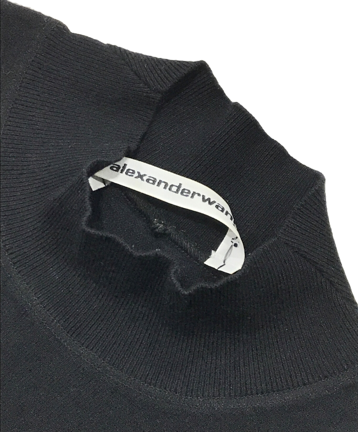 ALEXANDER WANG アレキサンダーワン Tシャツ・カットソー S 黒 【古着】【中古】 ALEXANDER WANG（アレキサンダーワン）Tシャツ・カットソー 黒 サイズ