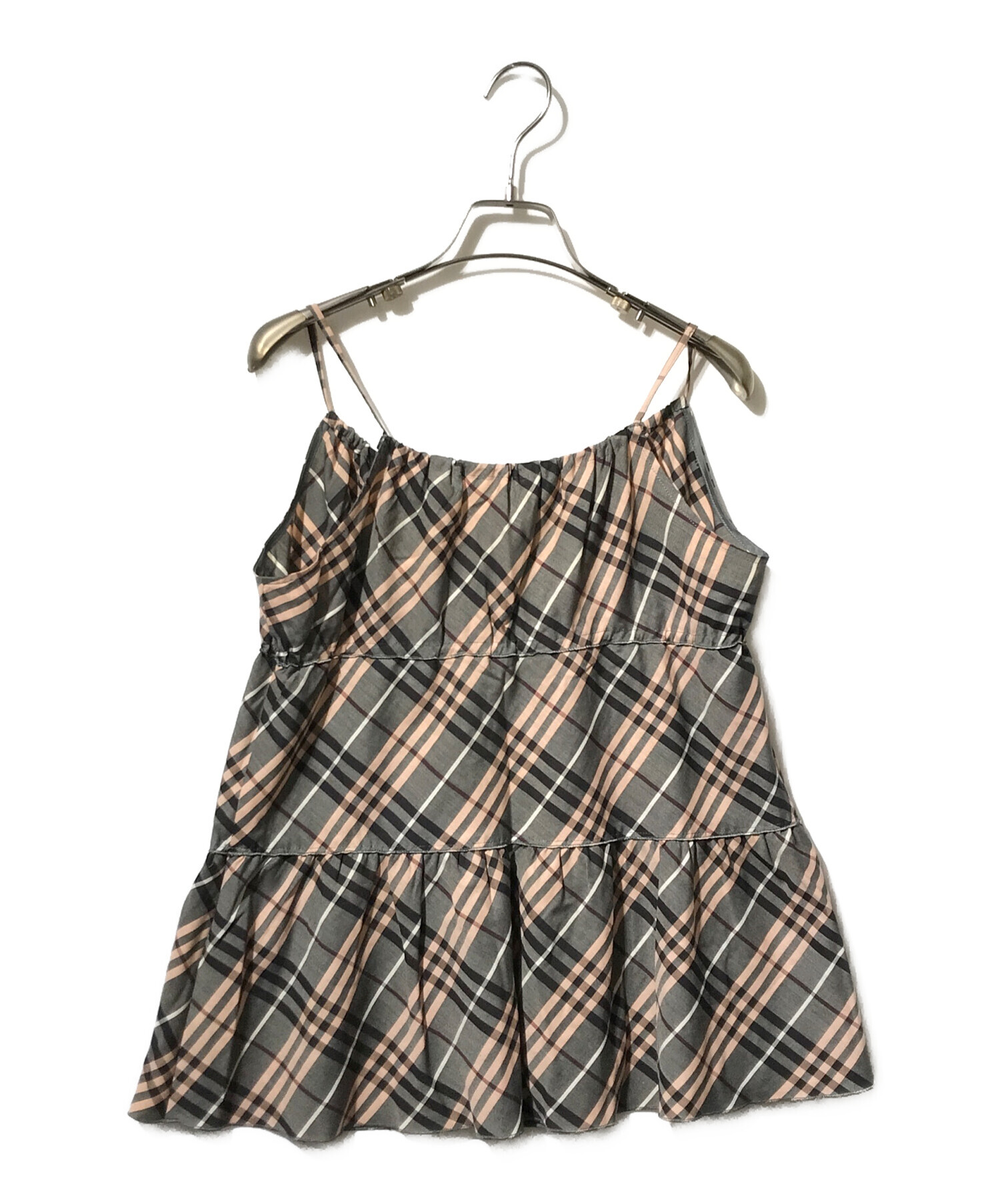 【公式ショップ】 BURBERRY 【A キャミソール バーバリーブルーレーベル - LABEL BLUE BURBERRY キャミソール バックリボン LABEL BLUE トップス