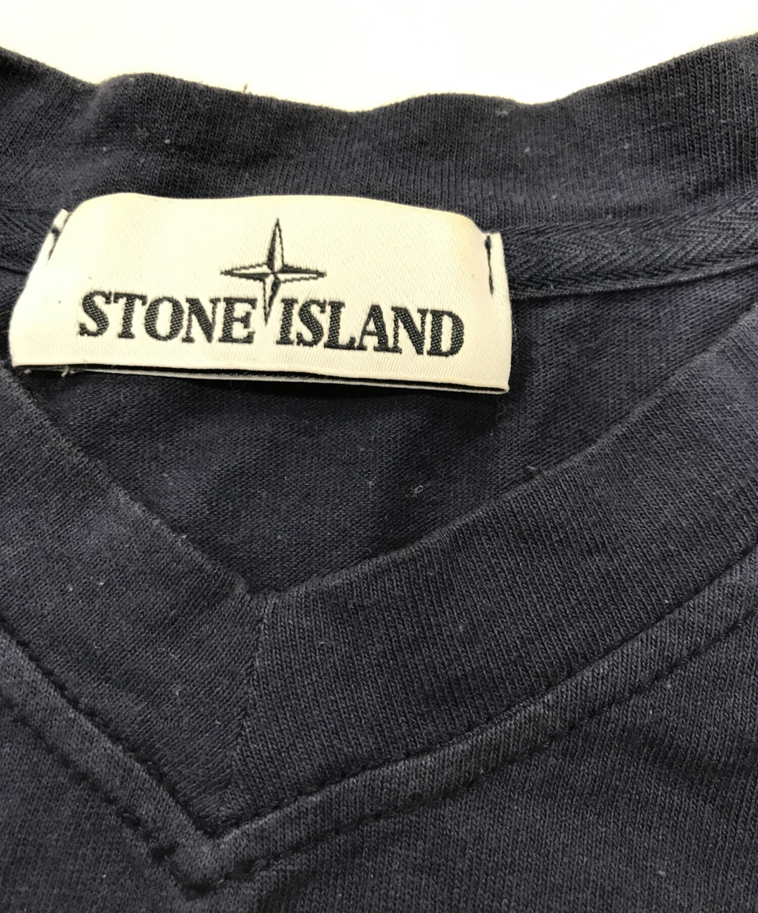 中古・古着通販】STONE ISLAND (ストーンアイランド) 長袖カットソー/V 