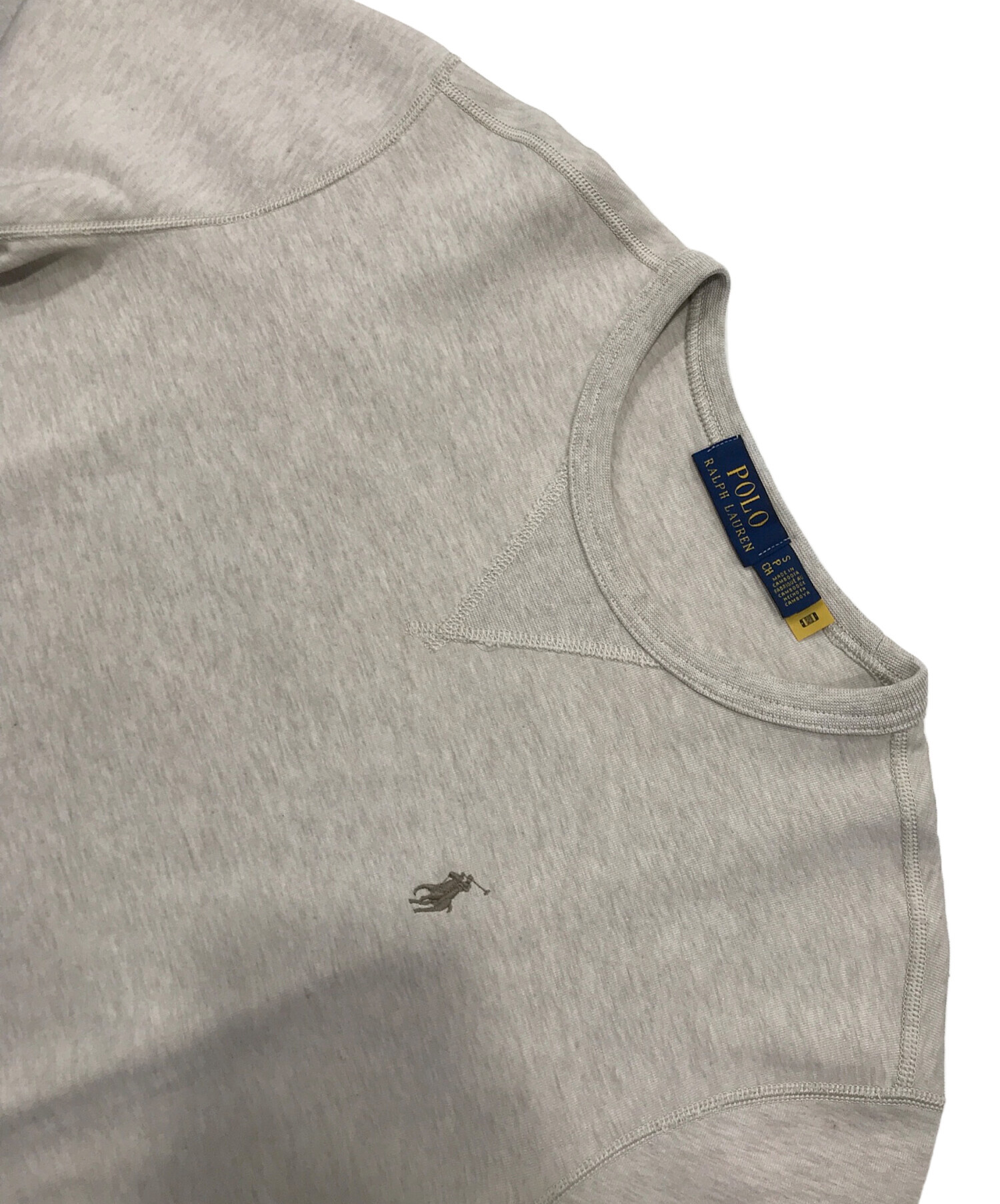 中古・古着通販】POLO RALPH LAUREN (ポロ・ラルフローレン) 前Vクルー 