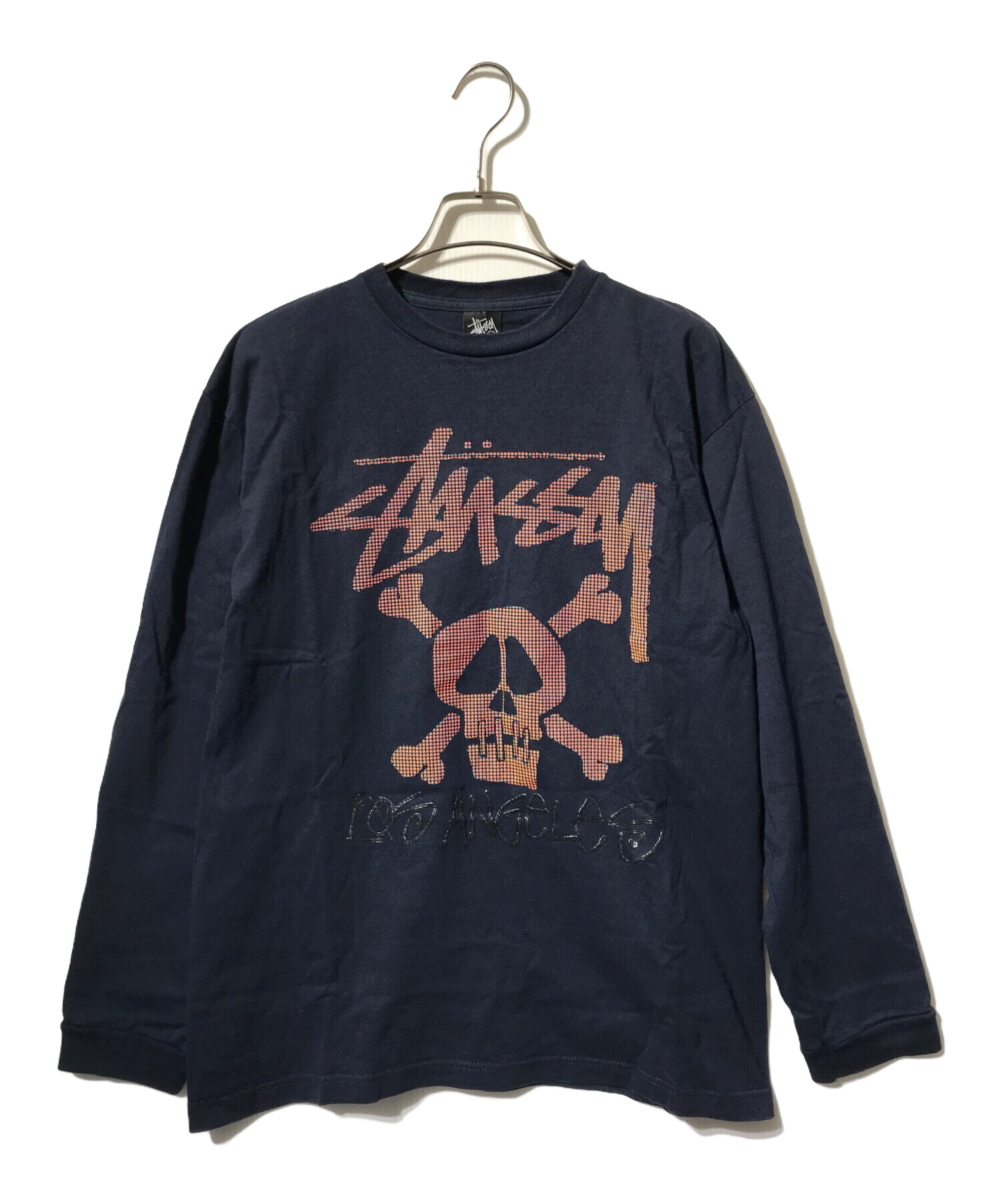 Stussy スカルプリント 長袖カットソー M stussy (ステューシー 
