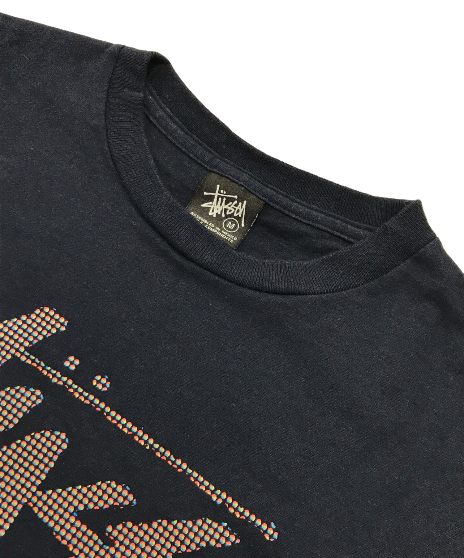Stussy ステューシー クルーネック M ネイビー crewロゴスウェット 