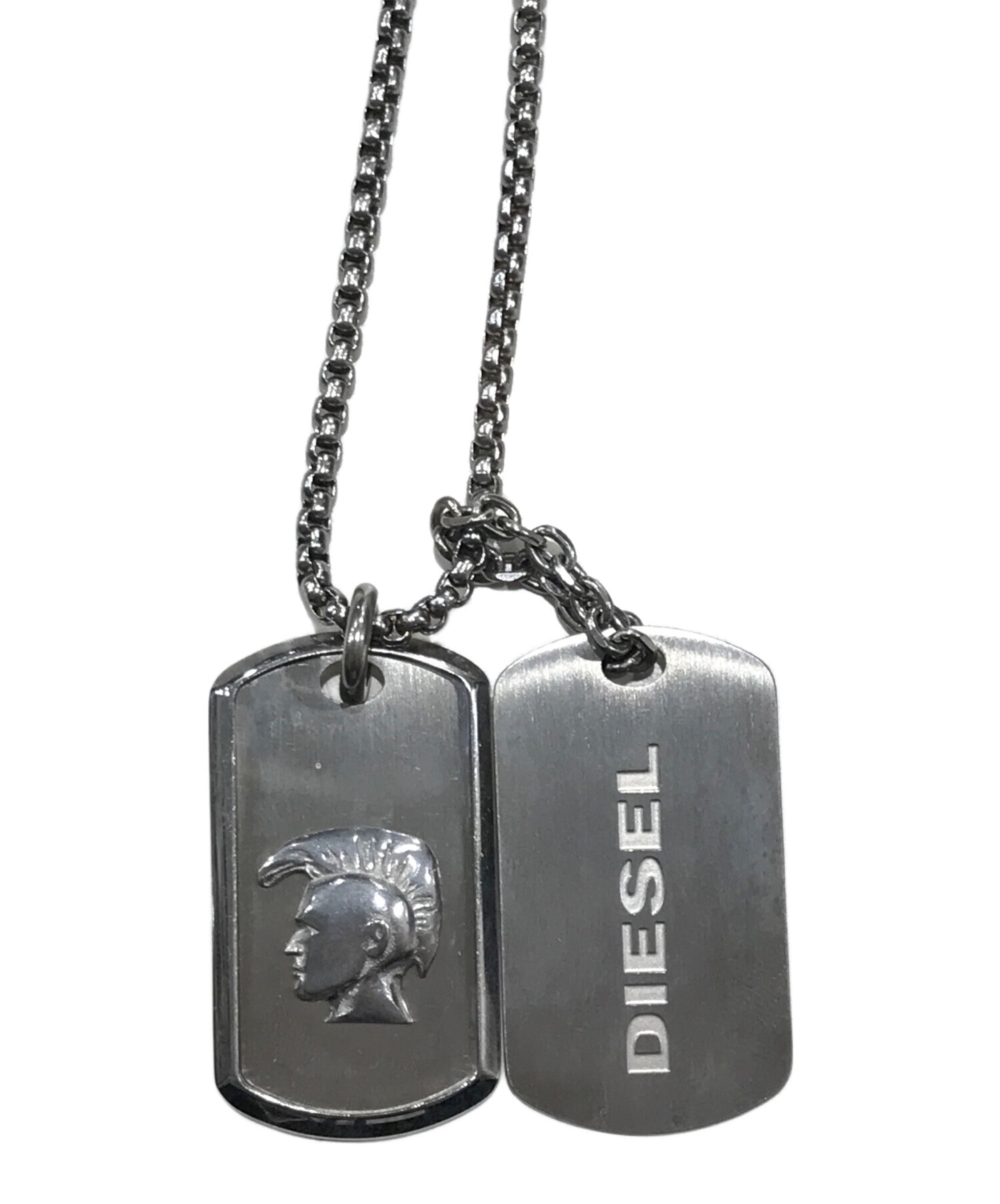 中古・古着通販】DIESEL (ディーゼル) ドッグタグ/ネックレス シルバー