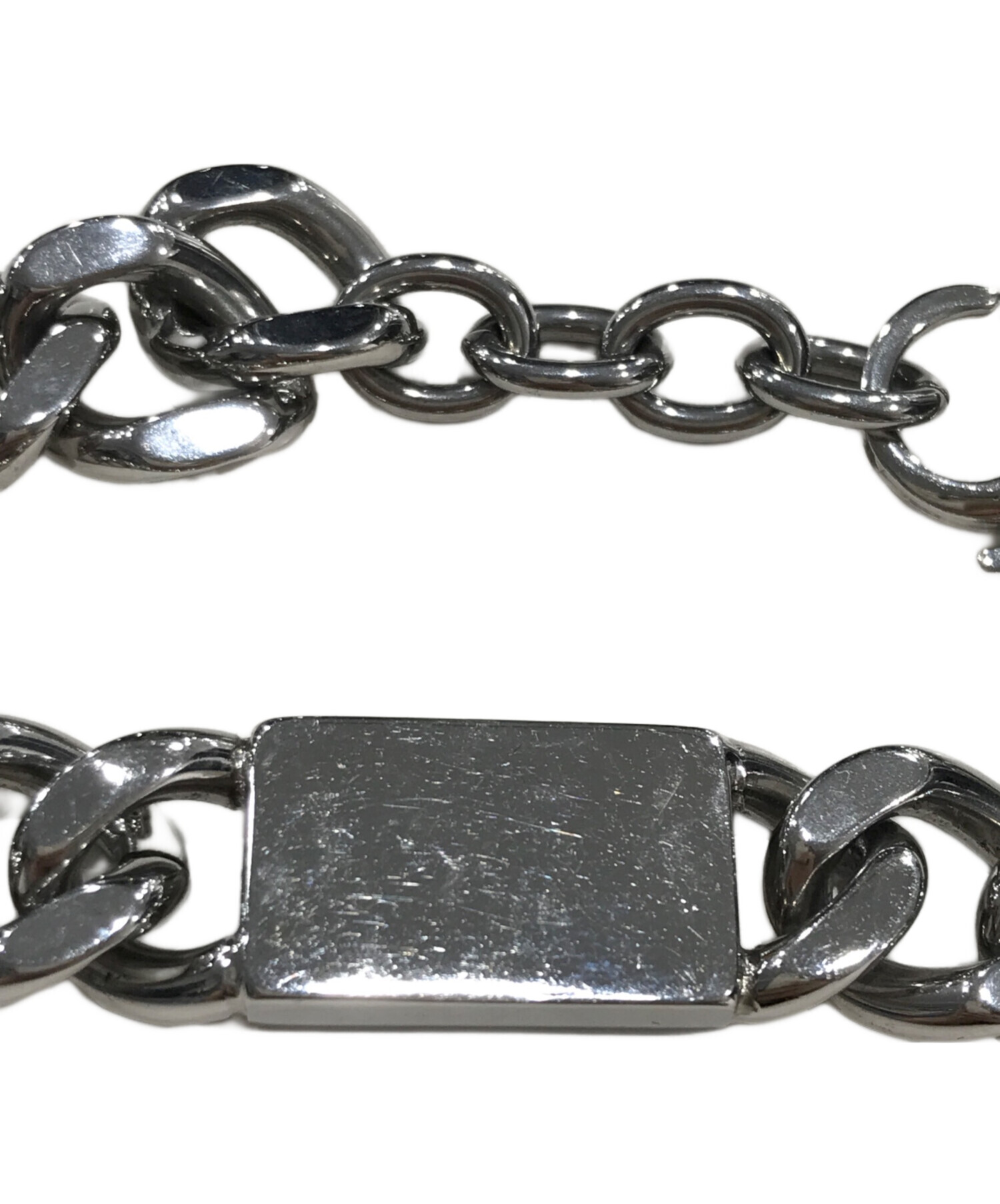 中古・古着通販】DIESEL (ディーゼル) ブレスレット シルバー 中古・古着通販】DIESEL (ディーゼル) ブレスレット シルバー