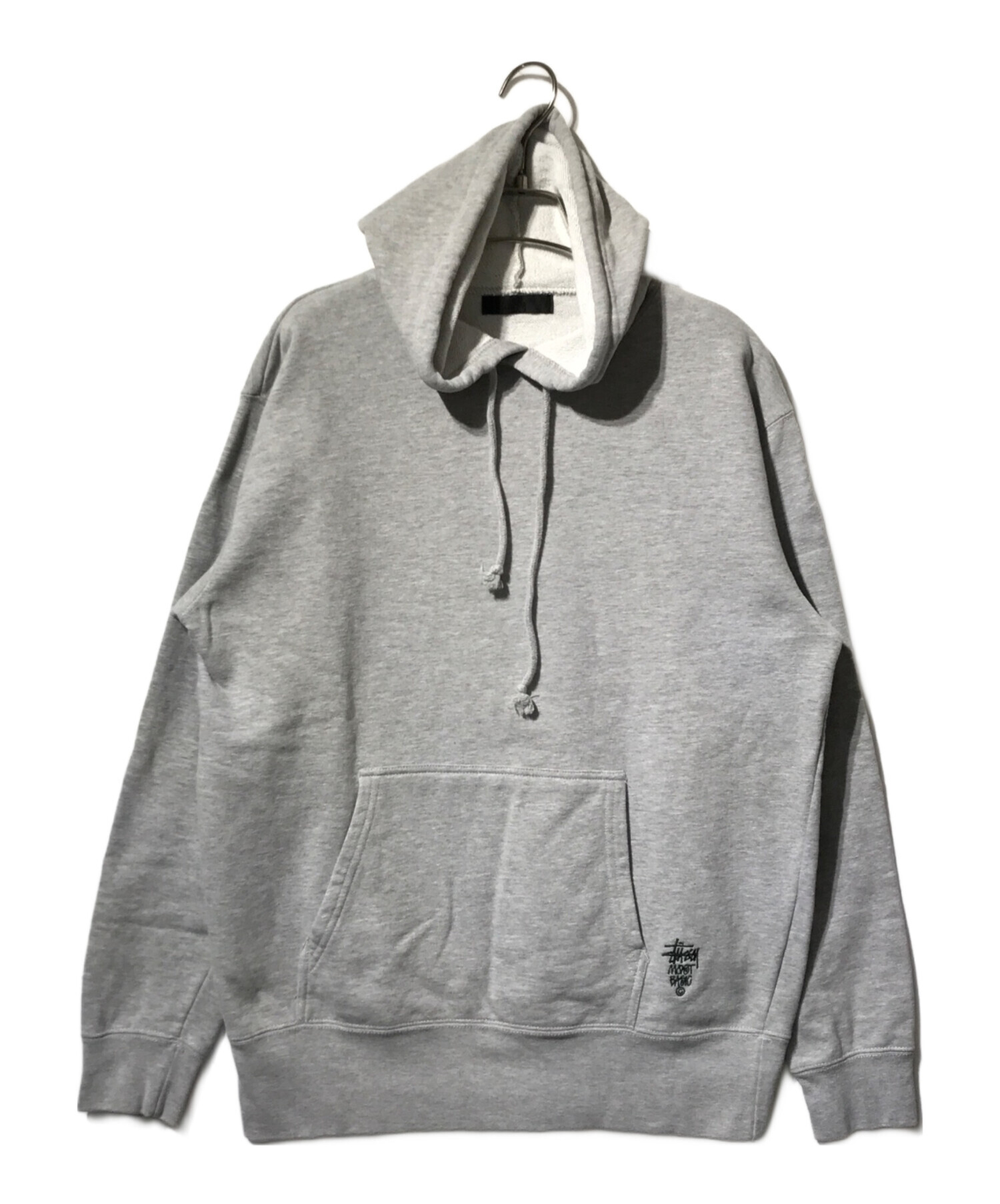 中古・古着通販】stussy (ステューシー) ロゴ刺繍プルオーバーパーカー 