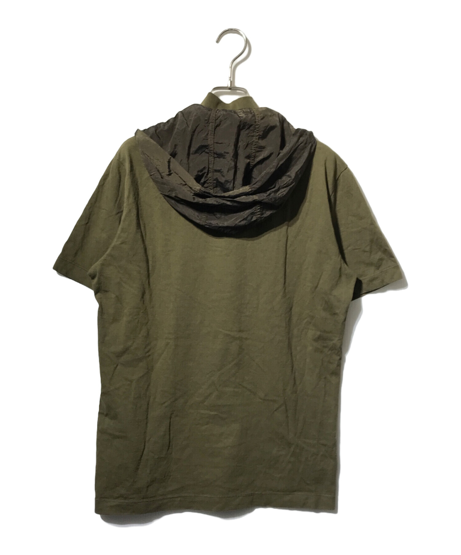 ストーンアイランド STONE  パーカー 衣料品 トップス コットン レディース グリーン系 【中古】 STONE ISLAND - ストーンアイランド STONE ISLAND パーカー 衣料品