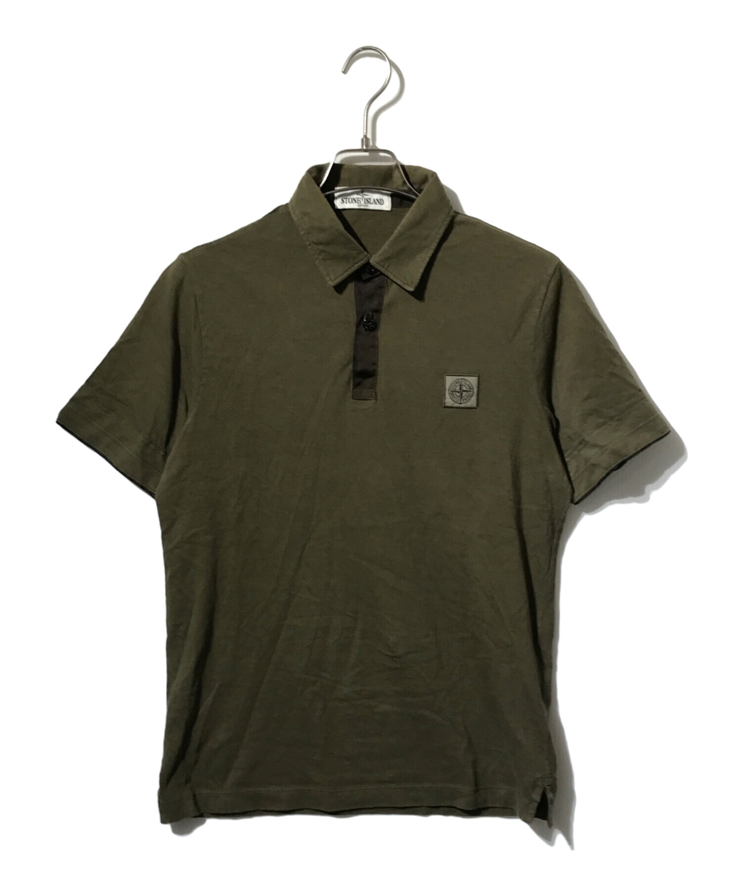 値下げしました。 新品未使用品　STONE  ポロシャツ 中古・古着通販】STONE ISLAND (ストーンアイランド) フロントロゴ