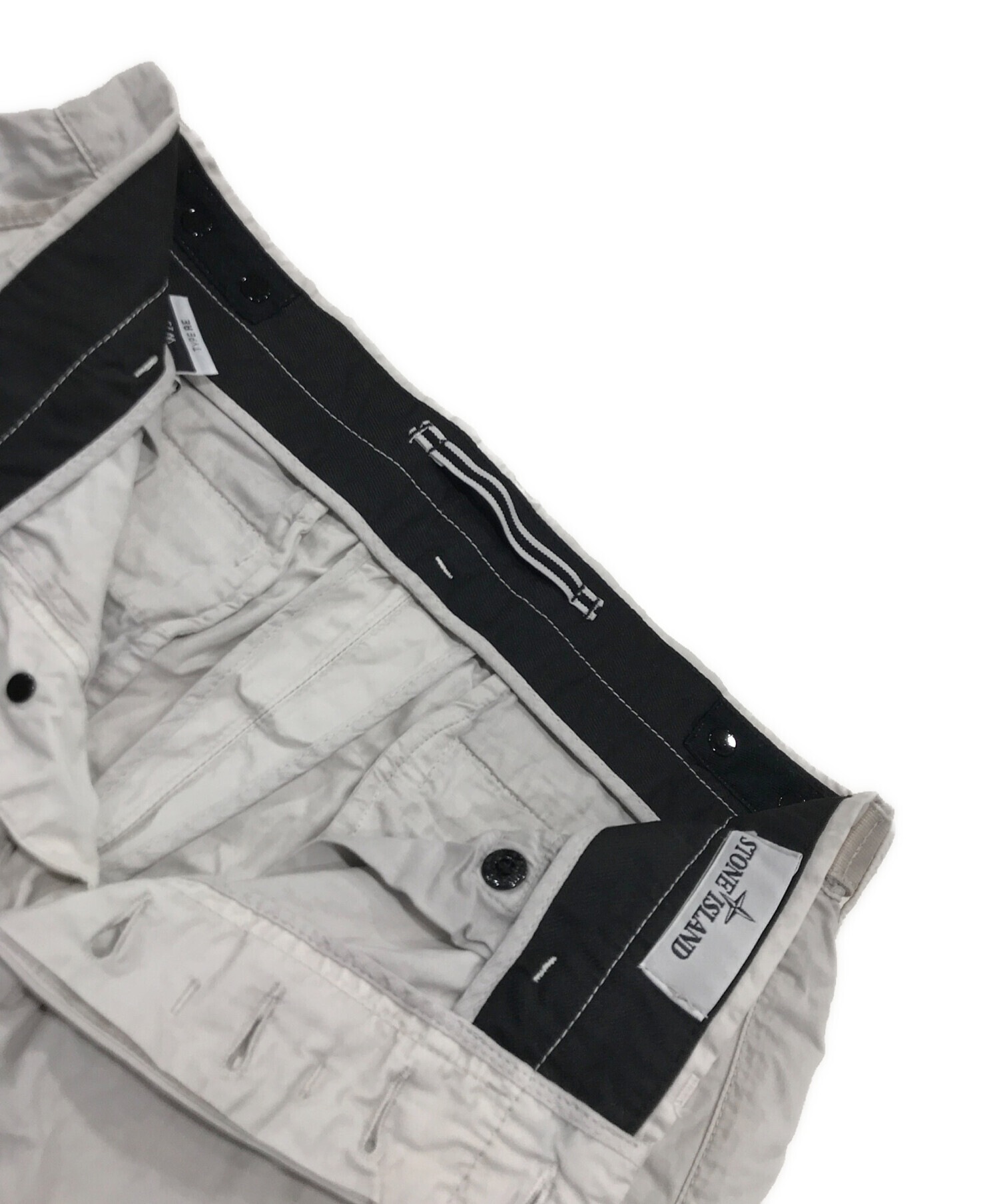 stone ストーンアイランド　ホワイトカーゴパンツ　クリームW29 中古・古着通販】STONE ISLAND (ストーンアイランド) カーゴパンツ