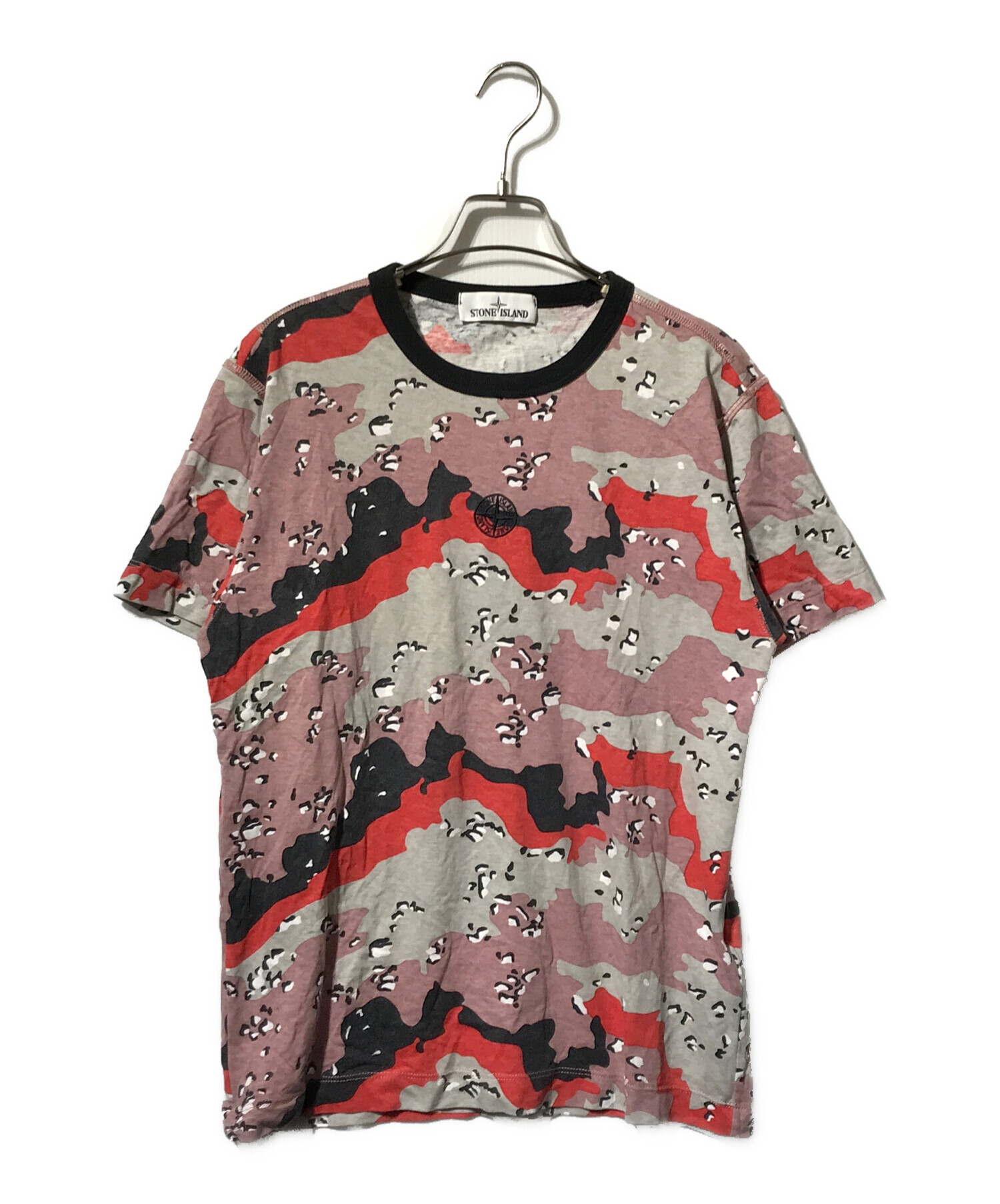 中古・古着通販】STONE ISLAND (ストーンアイランド) カモ柄Tシャツ 