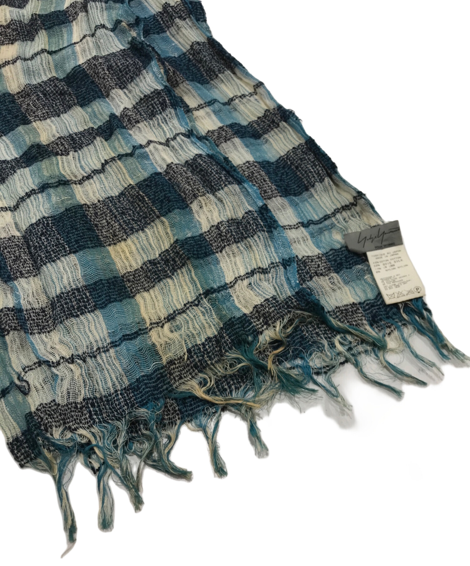 ヨウジヤマモトプールオム 21ss 目玉　ストール　レーヨンシルク 中古・古着通販】Yohji Yamamoto pour homme (ヨウジヤマモト