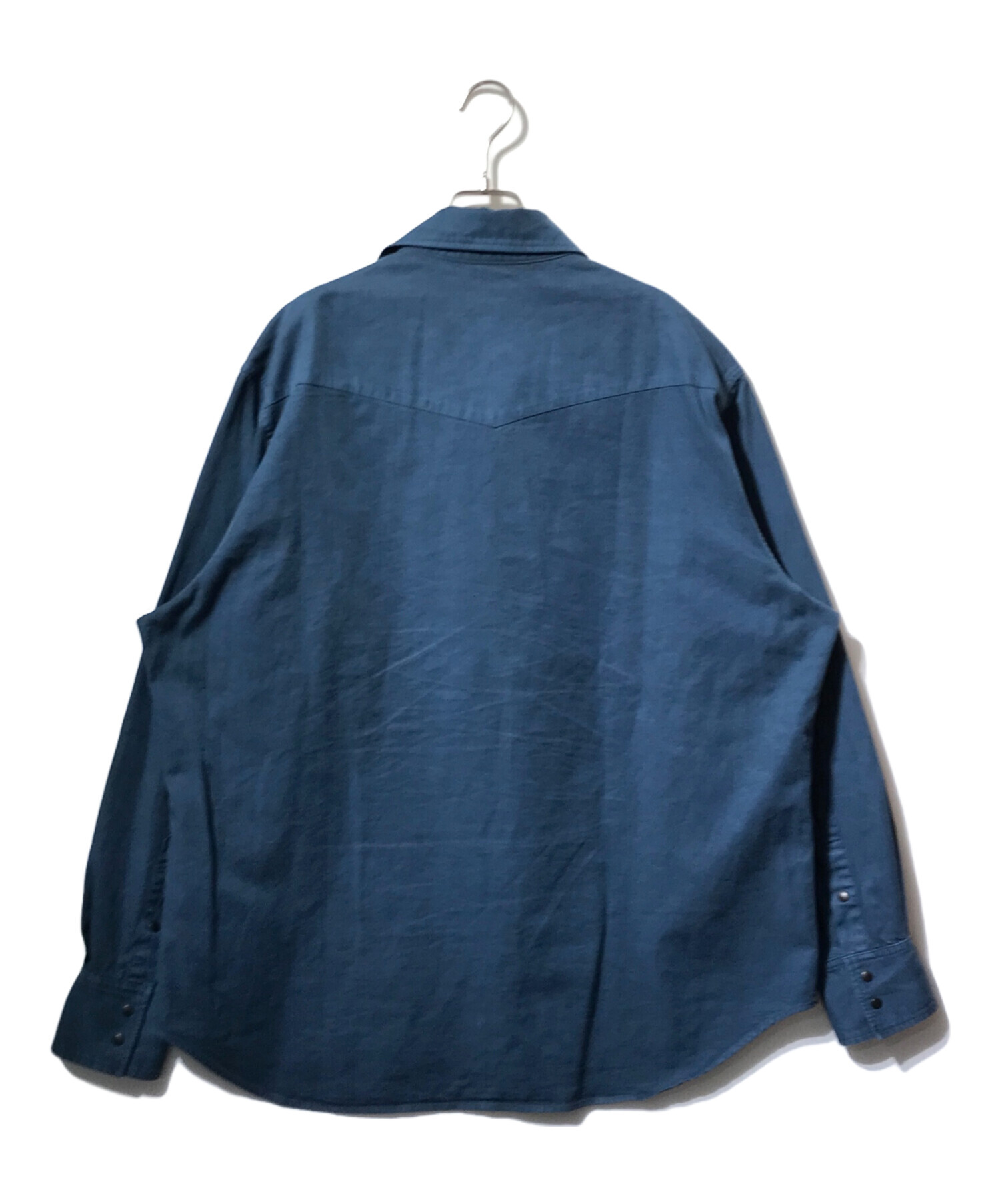 中古・古着通販】AURALEE (オーラリー) ウエスタンシャツ ブルー