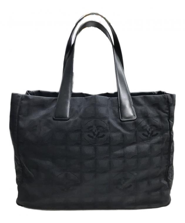 希少CHANEL シャネル ココマーク ニュートラベルライン 大型トートバッグ 中古・古着通販】CHANEL (シャネル) ニュートラベルライントートバッグ