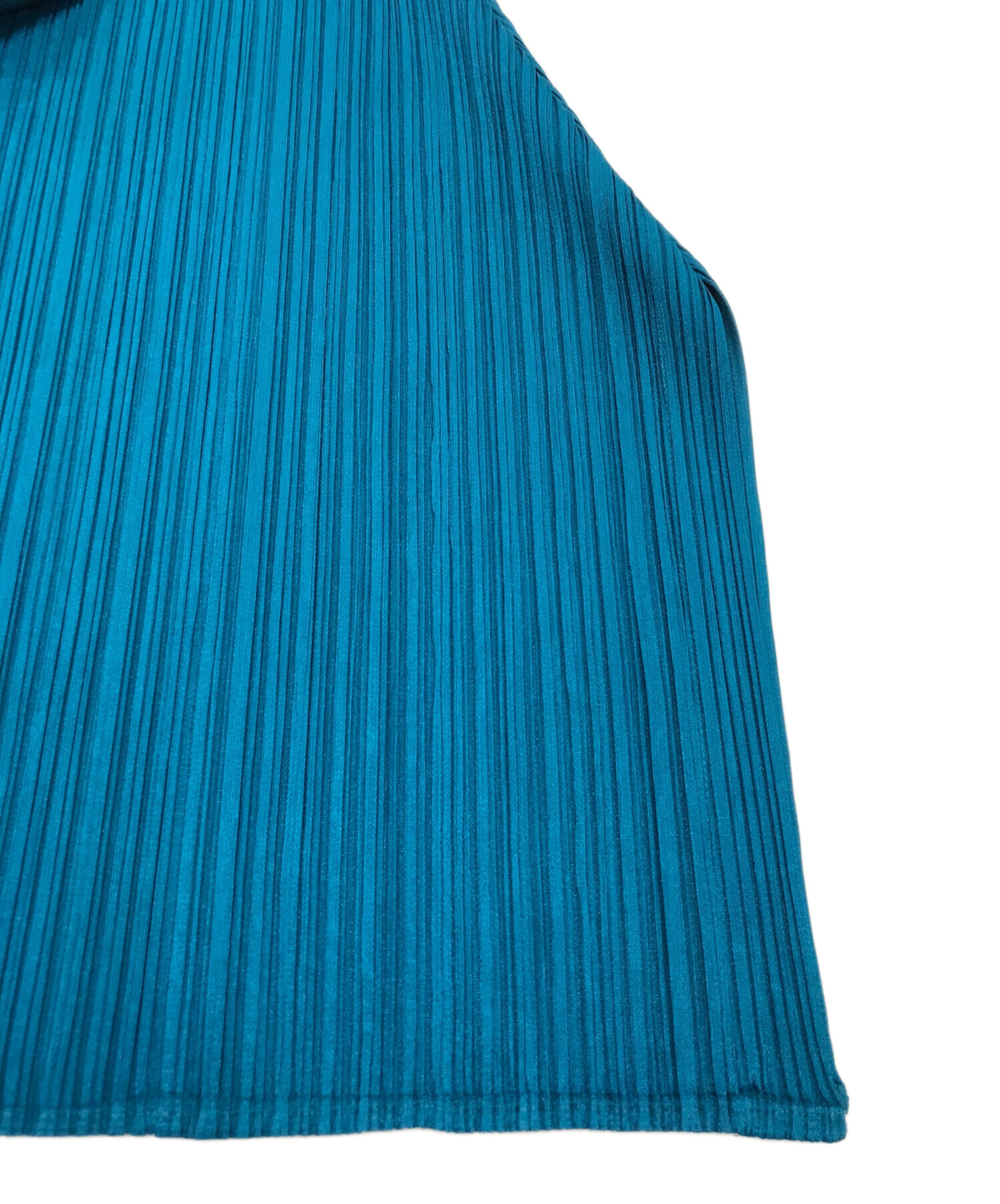 PLEATS PLEASEプリーツプリーズ ロイヤルブルー プリーツノースリーブ 中古・古着通販】PLEATS PLEASE (プリーツプリーズ) プリーツ