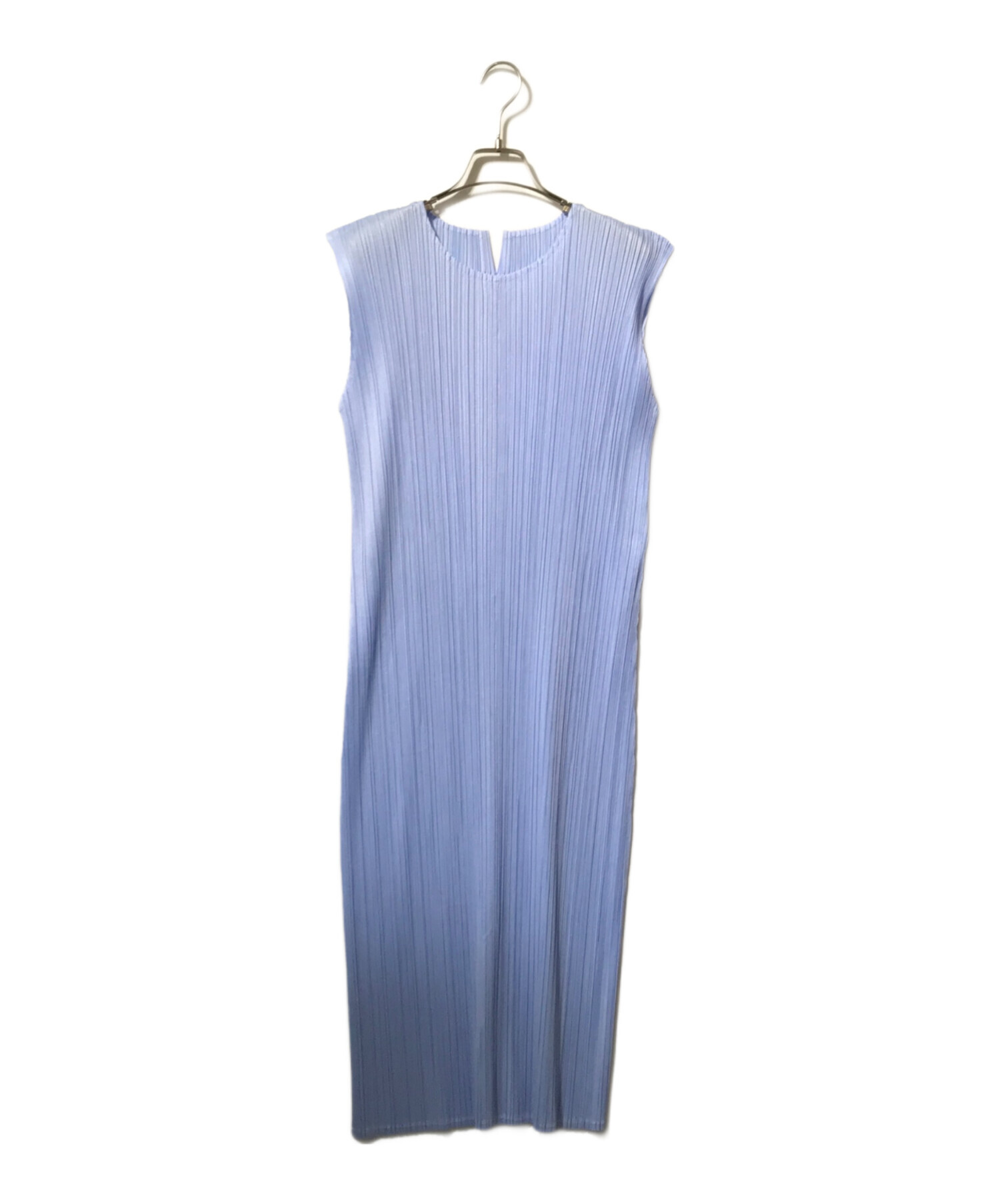 PLEATS PLEASEプリーツプリーズ ロイヤルブルー プリーツノースリーブ 中古・古着通販】PLEATS PLEASE (プリーツプリーズ) プリーツ