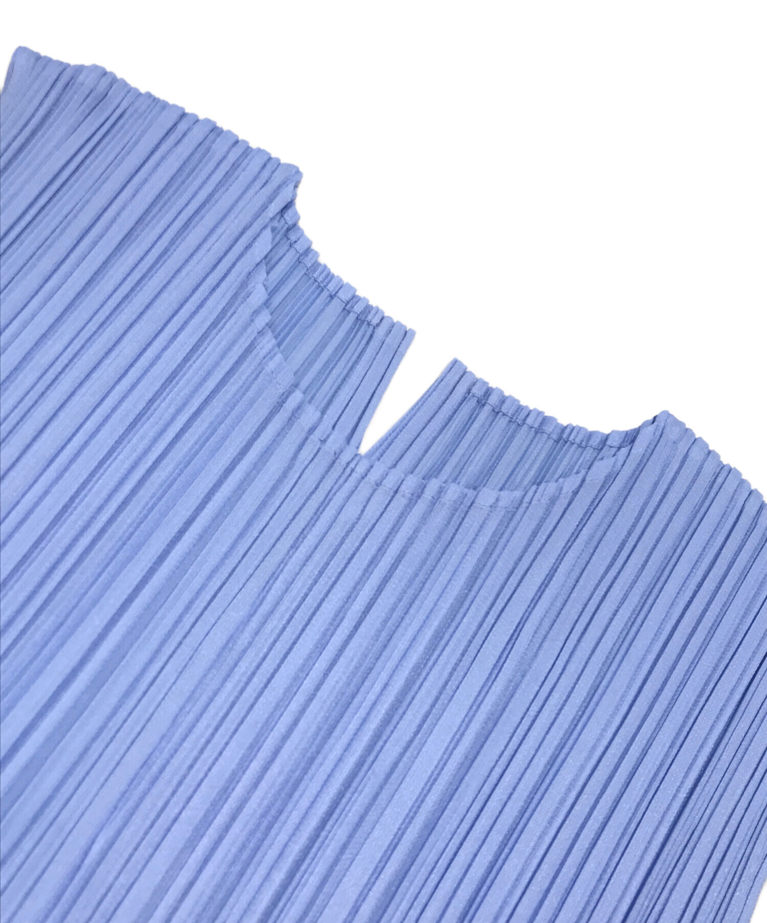 PLEATS PLEASEプリーツプリーズ ロイヤルブルー プリーツノースリーブ 中古・古着通販】PLEATS PLEASE (プリーツプリーズ) プリーツ変形