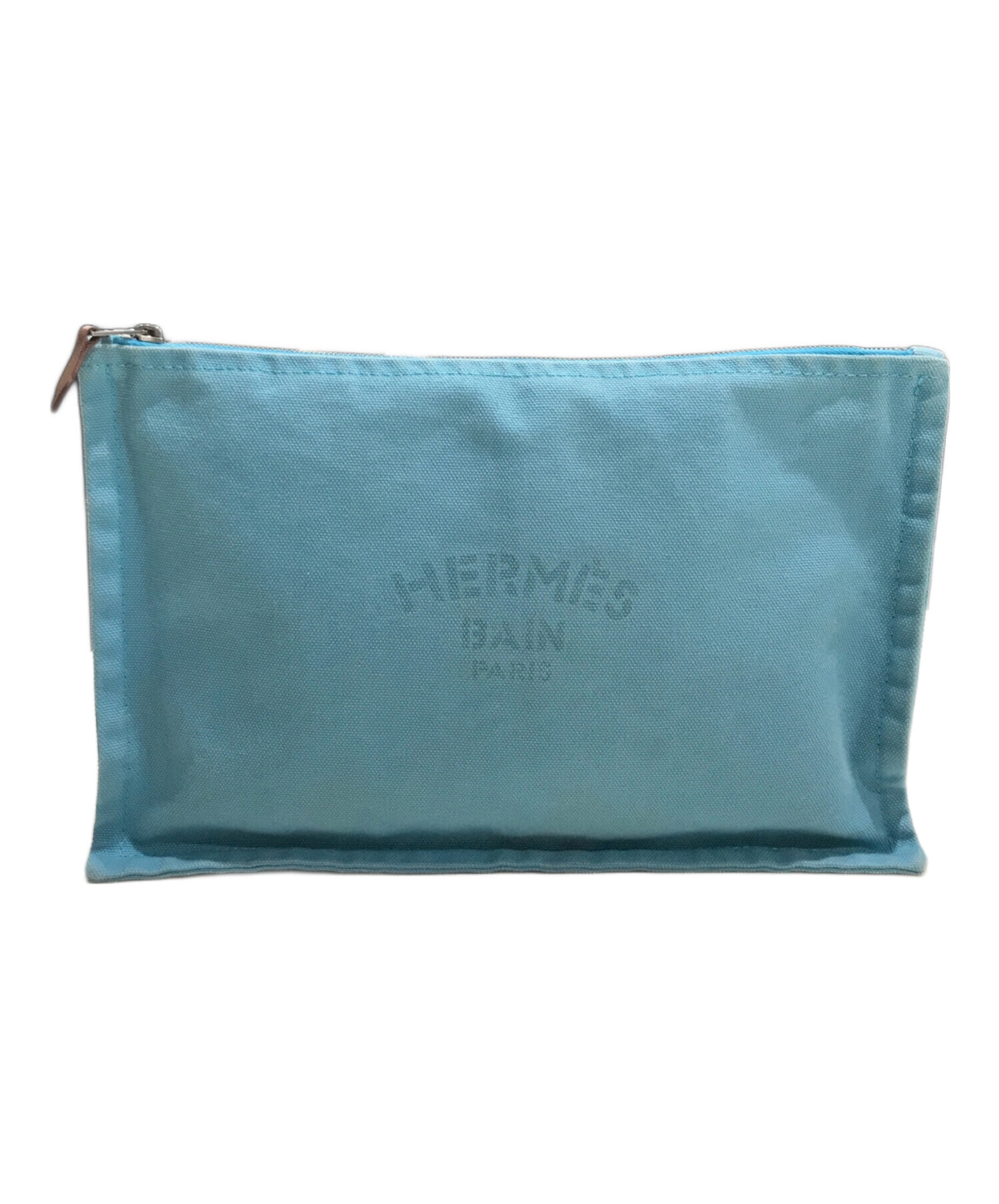 中古・古着通販】HERMES (エルメス) ヨッティングGM/ポーチ ブルー