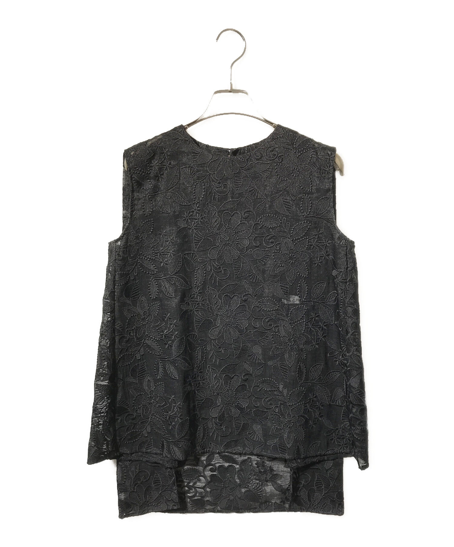 中古・古着通販】ADORE (アドーア) レースノースリーブブラウス 