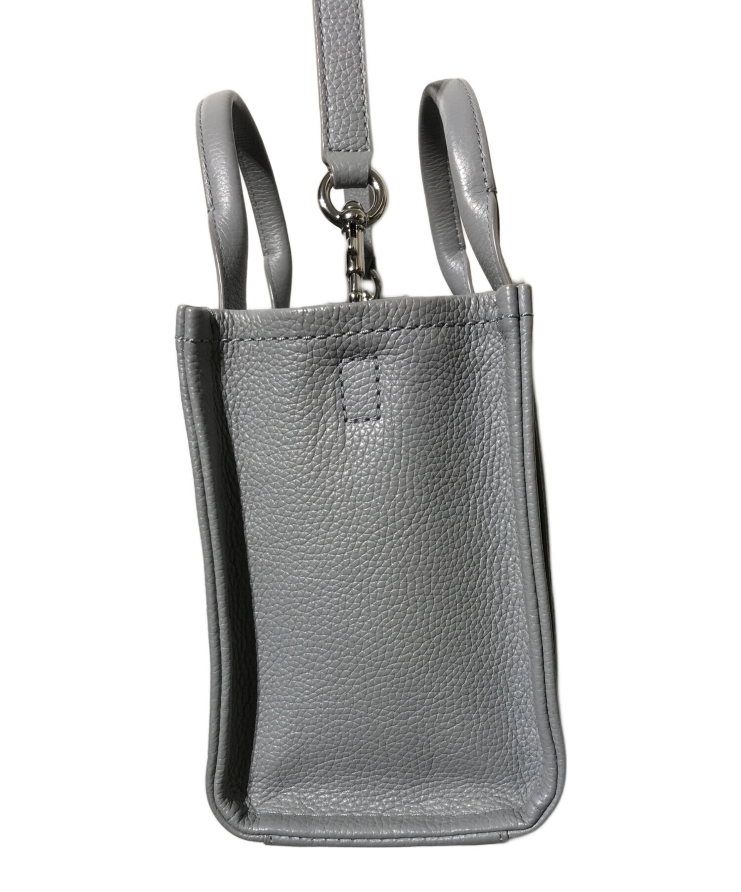 マークジェイコプス　グレーハンドバッグ 中古・古着通販】MARC JACOBS (マークジェイコブス) THE LEATHER TOTE