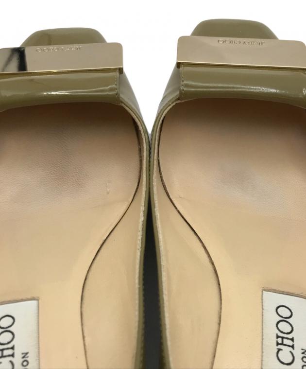 中古・古着通販】JIMMY CHOO (ジミーチュウ) エナメルパンプス カーキ