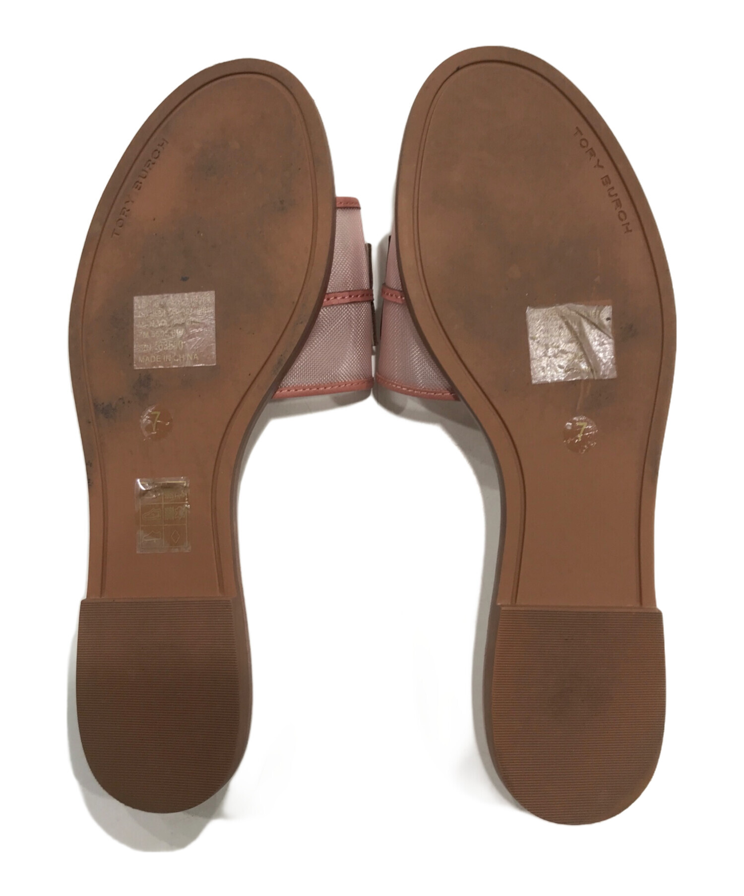 中古・古着通販】TORY BURCH (トリーバーチ) ロゴサンダル ピンク