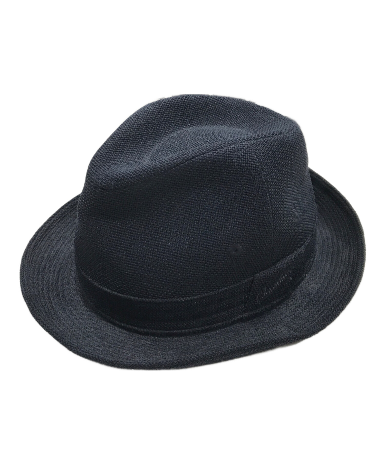 【未使用】ボルサリーノ　ハット　ネイビー　58 中古・古着通販】BORSALINO (ボルサリーノ) ハット ネイビー｜ブランド