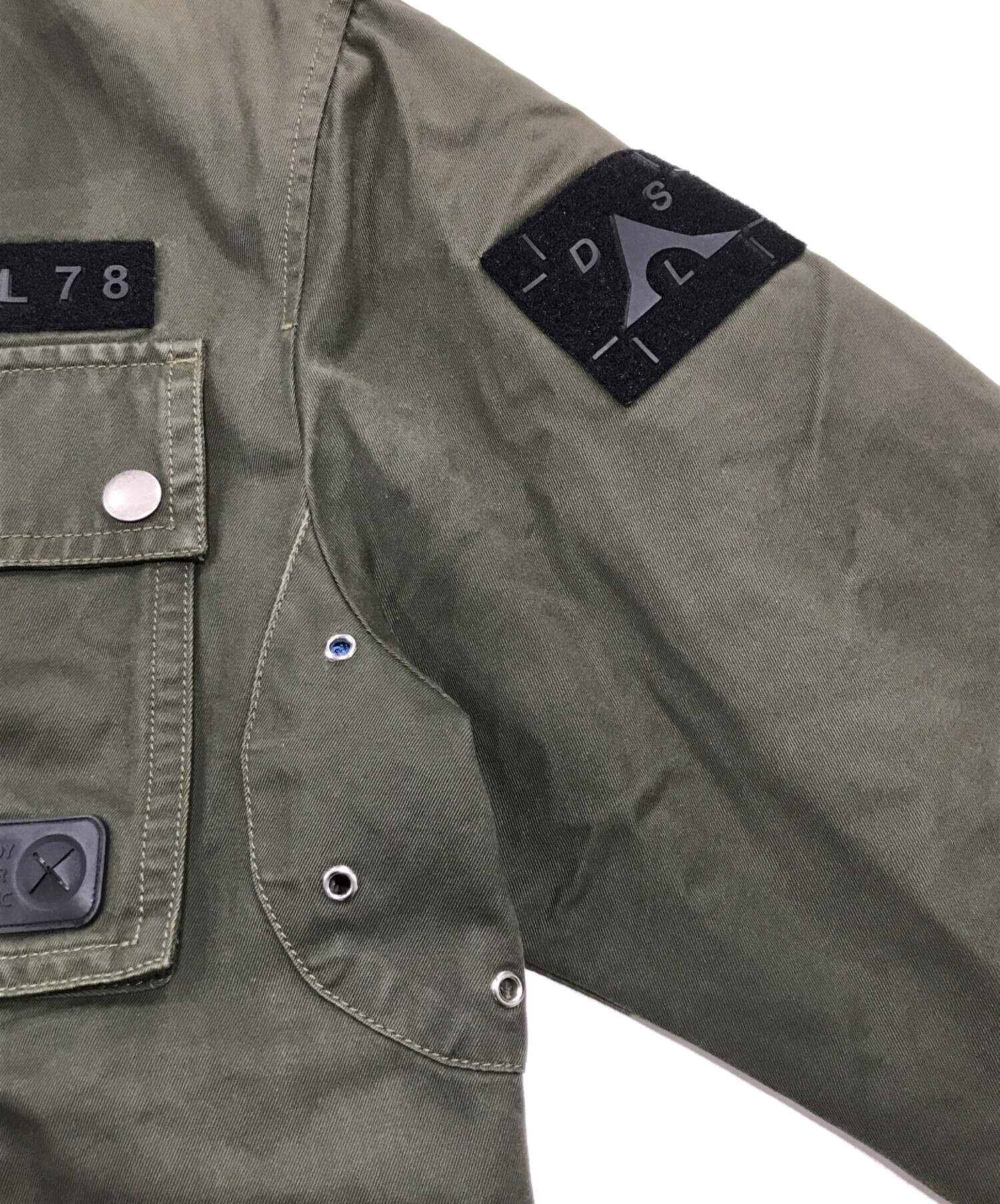 中古・古着通販】DIESEL (ディーゼル) ミリタリージャケット カーキ