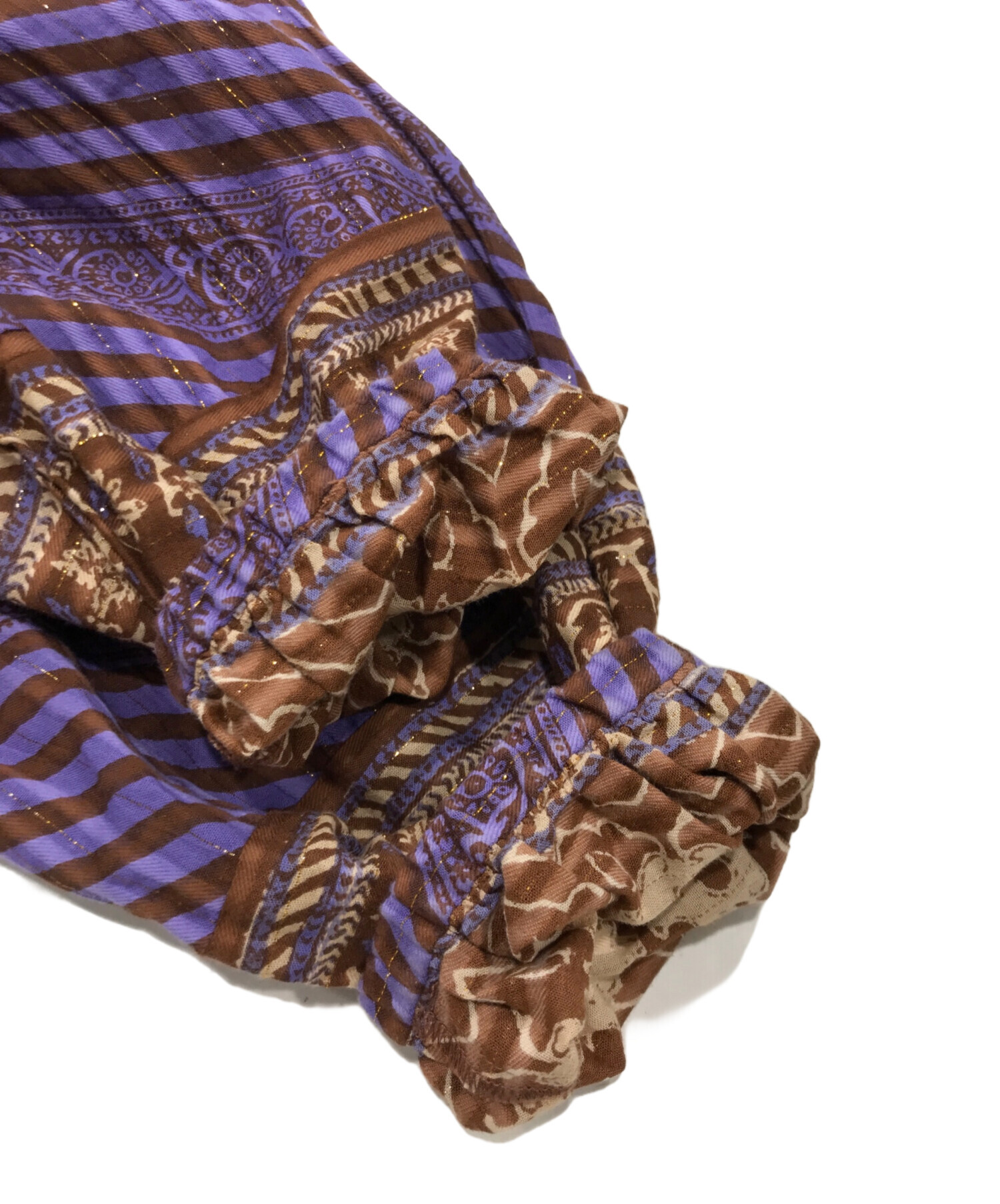 中古・古着通販】sara mallika (サラマリカ) Cotton Stripe Ethnic 中古・古着通販】sara mallika (サラマリカ) Cotton Stripe Ethnic
