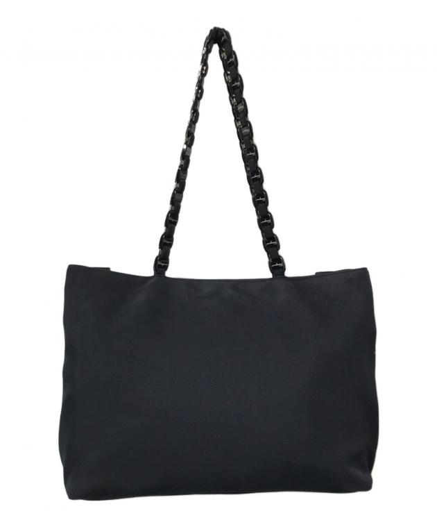 Salvatore Ferragamo フェラガモ チェーンハンドル ブラック 中古・古着通販】Salvatore Ferragamo (サルヴァトーレ フェラガモ