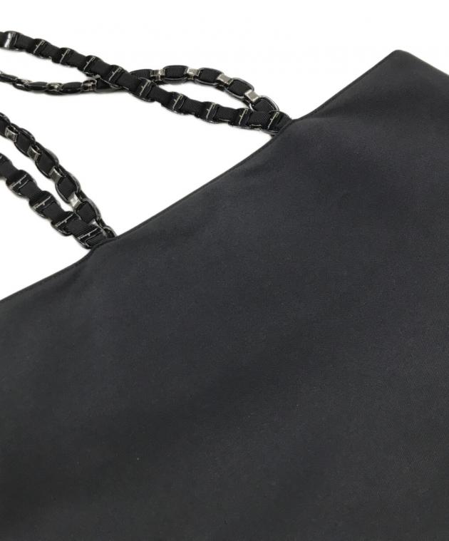 Salvatore Ferragamo フェラガモ チェーンハンドル ブラック 中古・古着通販】Salvatore Ferragamo (サルヴァトーレ フェラガモ