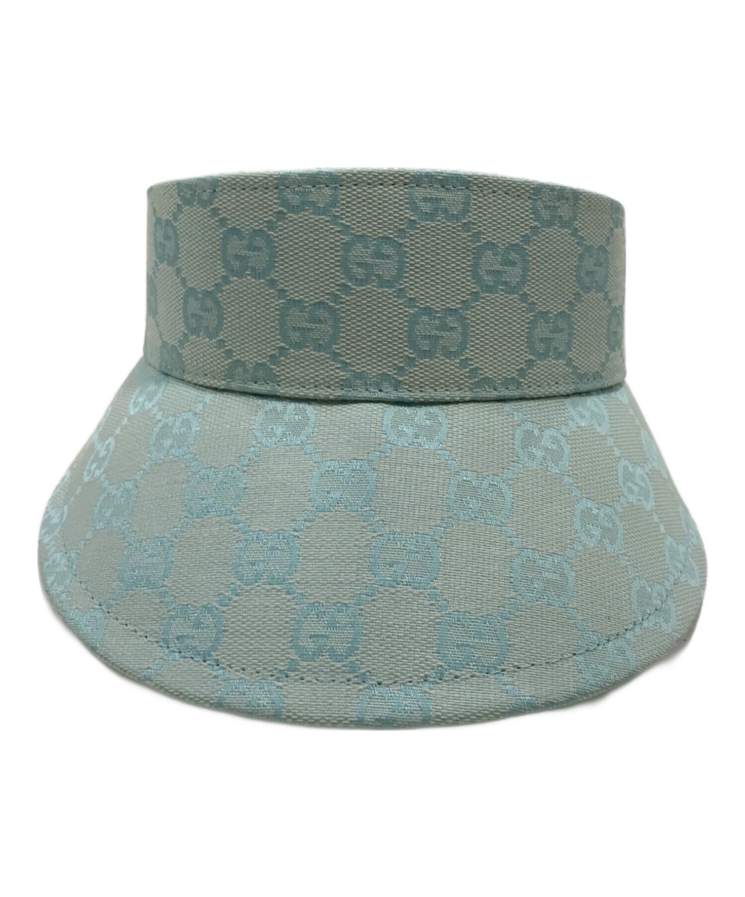 中古・古着通販】GUCCI (グッチ) GGキャンバスサンバイザー スカイ