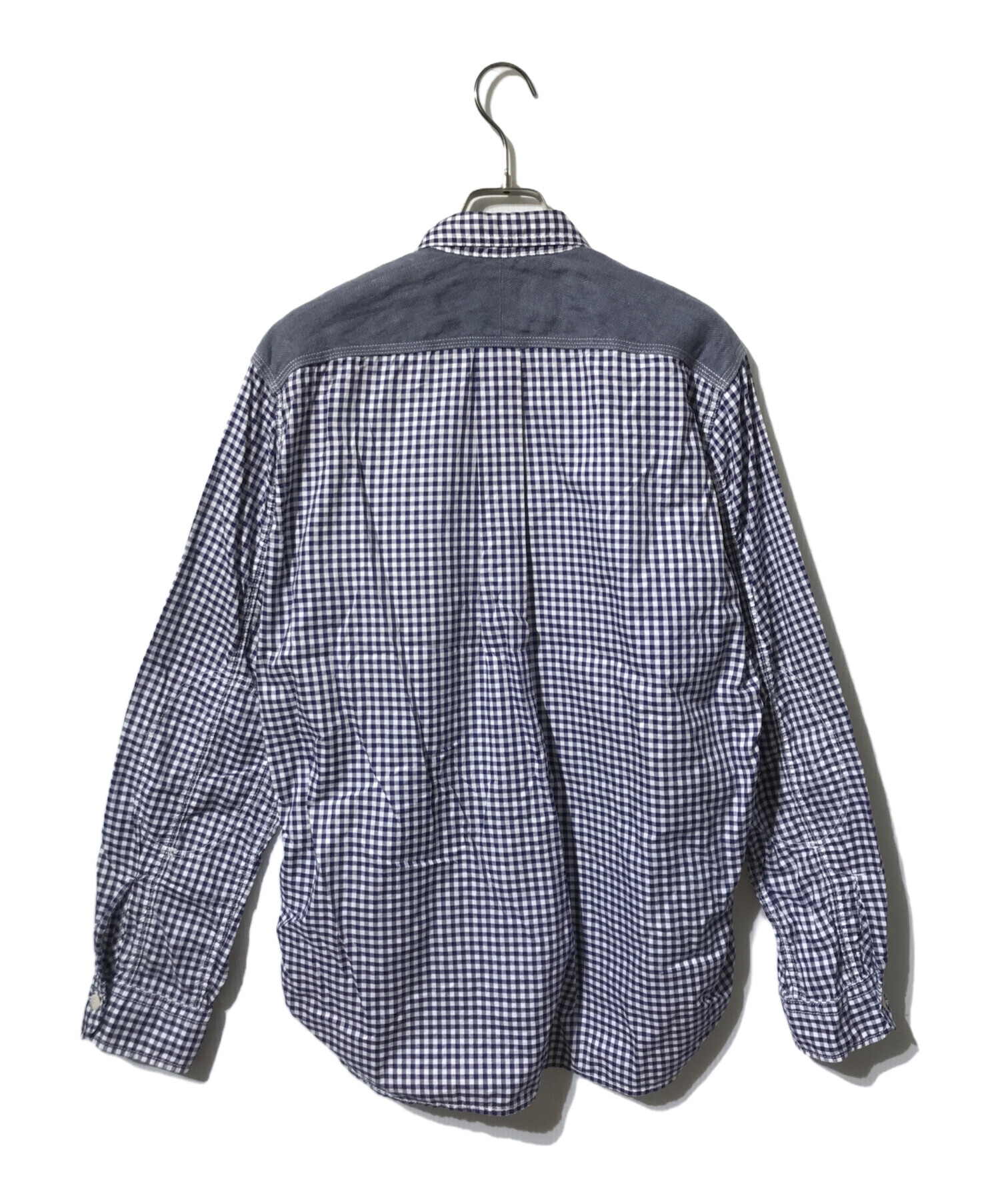 ジュンヤワタナベ コムデギャルソン リネン 麻 袖口スリッド 紺 ネイビー 中古・古着通販】COMME des GARCONS JUNYA WATANABE MAN (コム デ