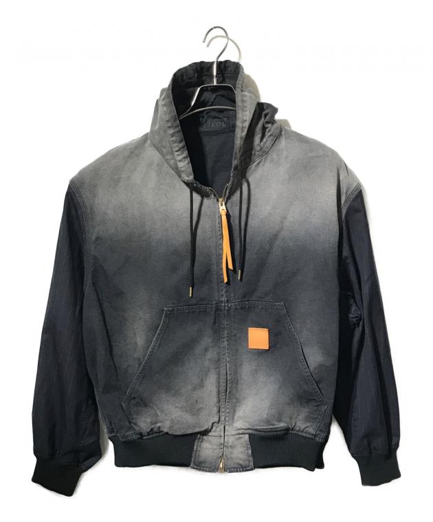 中古・古着通販】KHOKI (コッキ) Vintage-effect work jacket グレー