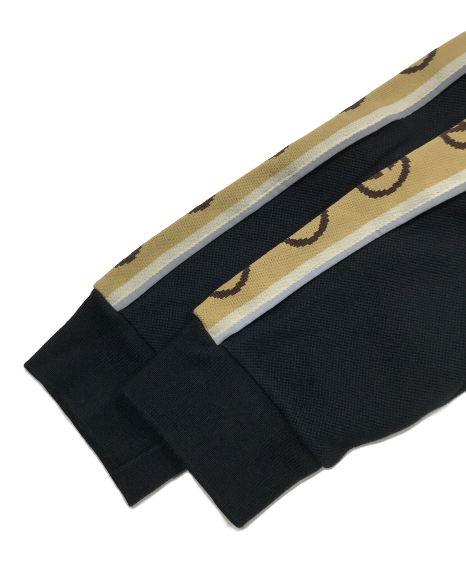 中古・古着通販】GUCCI (グッチ) ロゴラインロングスリーブポロシャツ