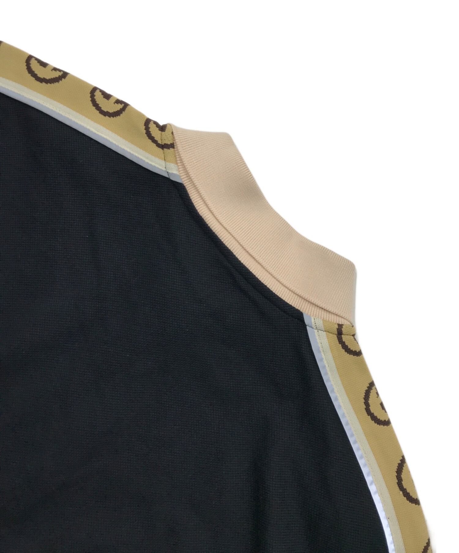 中古・古着通販】GUCCI (グッチ) ロゴラインロングスリーブポロシャツ