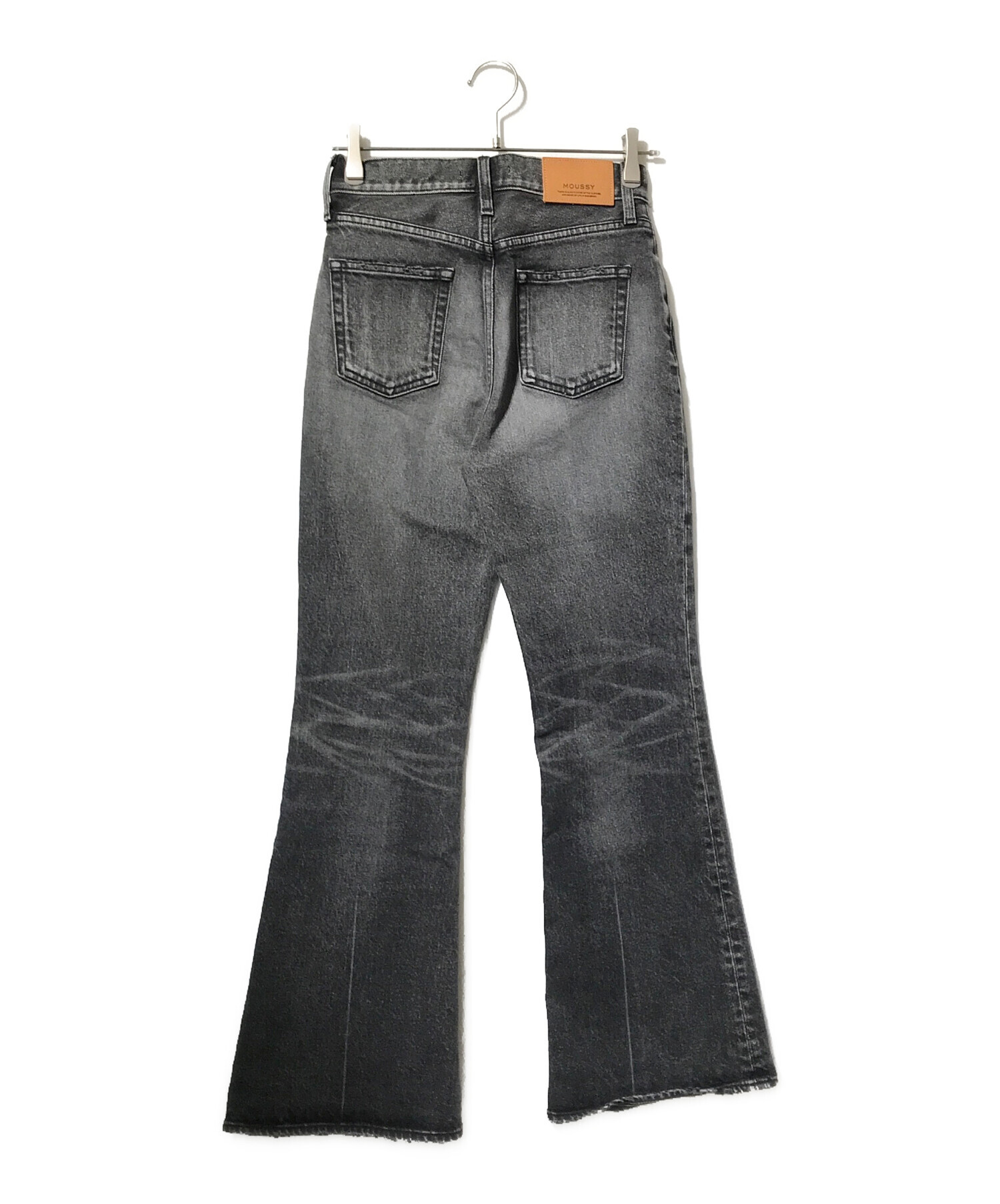 中古・古着通販】moussy (マウジー) MVS BLACK FLARE デニム ブラック