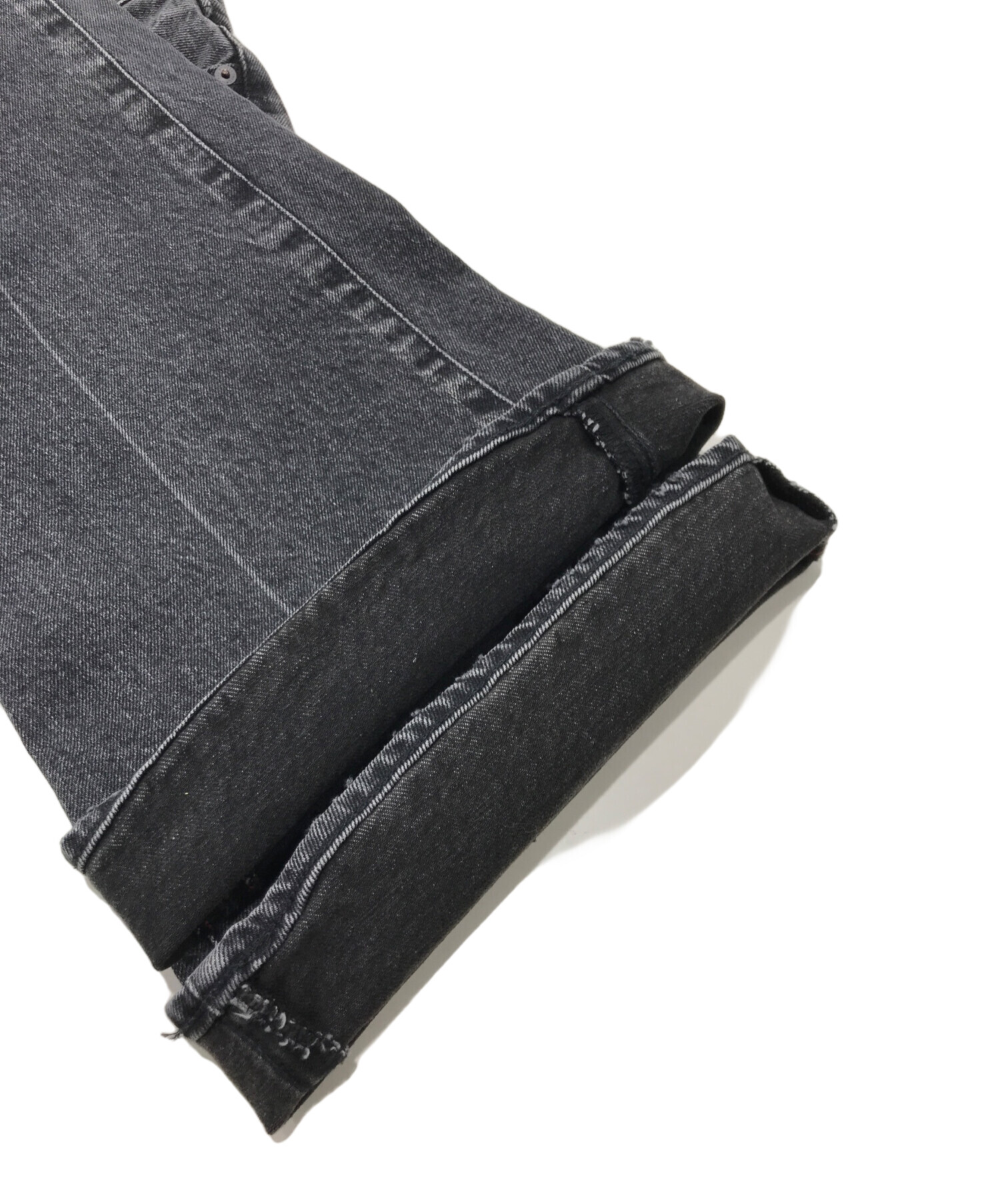 moussy MVS ブラック　デニムパンツ　サイズ26 中古・古着通販】moussy (マウジー) MVS BLACK FLARE デニム ブラック