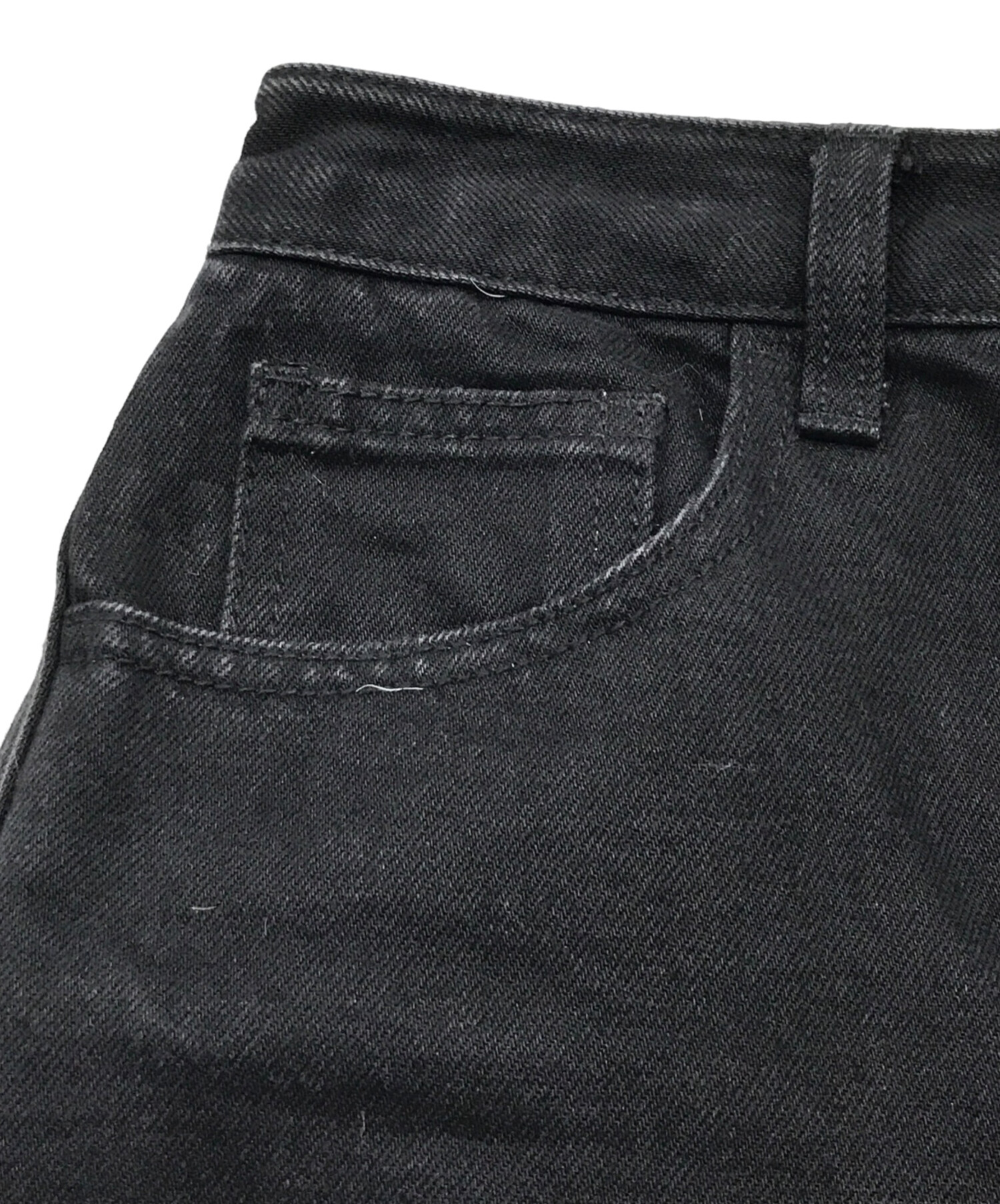 中古・古着通販】OHOTORO (オオトロ) ブラックデニムパンツ/パンツ