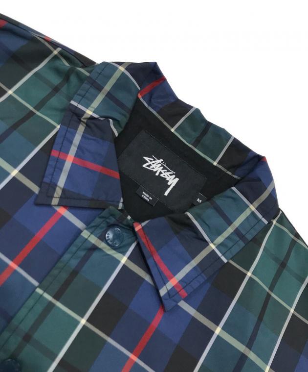 中古・古着通販】stussy (ステューシー) チェック柄クルーズコーチ