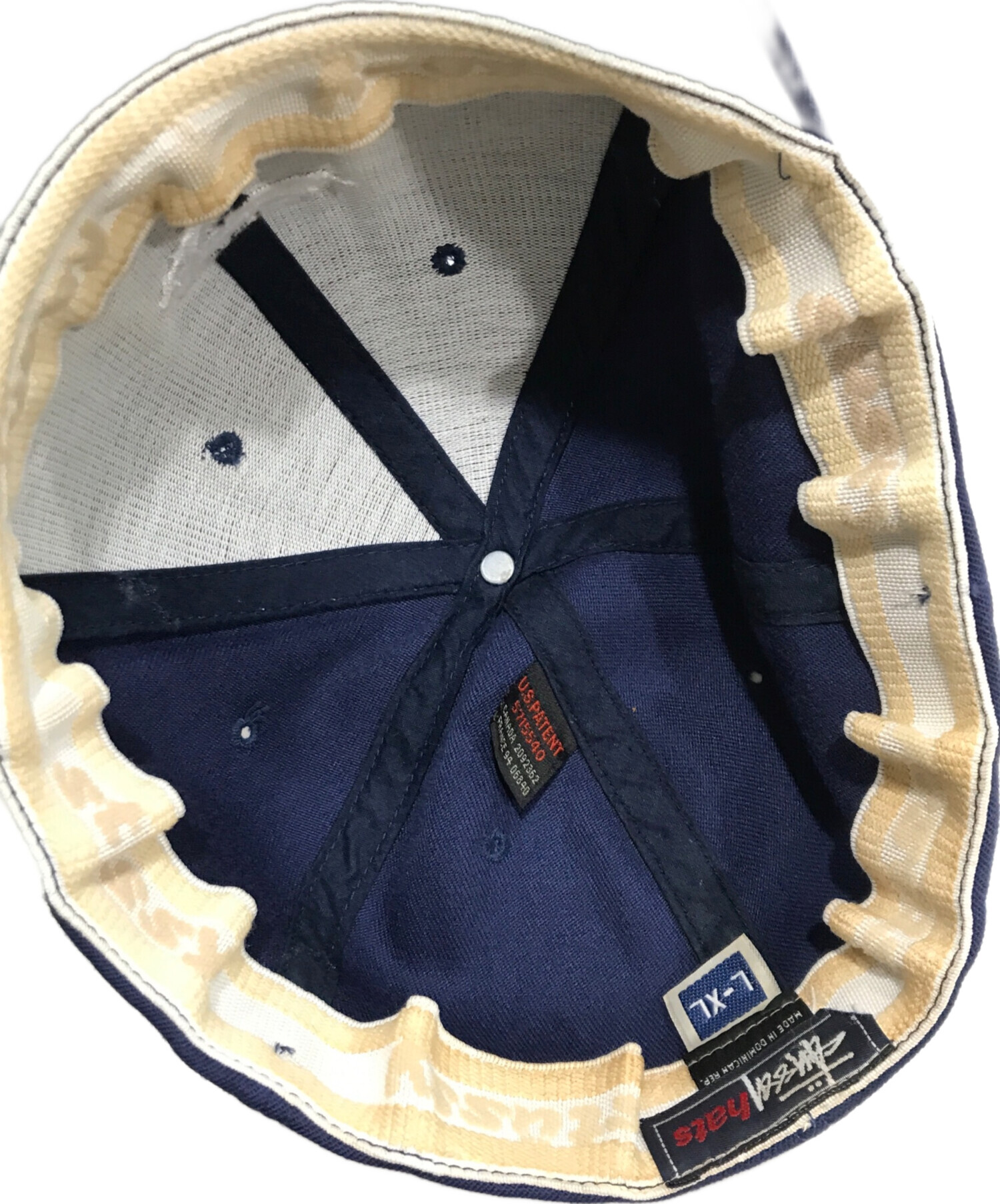 STUSSY ネイビーキャップ STU刺繍入り　ネイビー 中古・古着通販】stussy (ステューシー) キャップ/90'S ロゴ刺繍