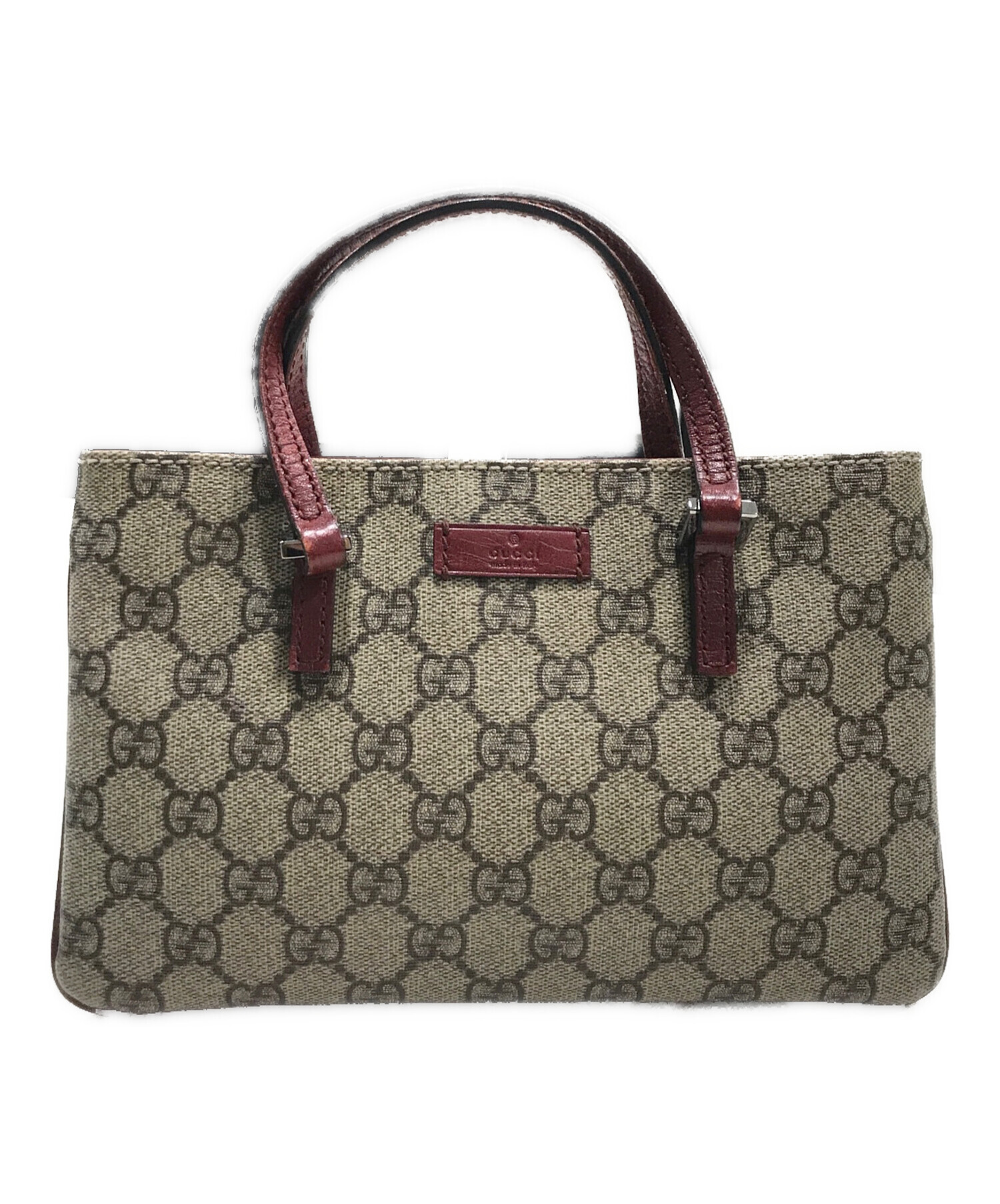 中古・古着通販】GUCCI (グッチ) GGプラス・ミニハンドバッグ ブラウン 