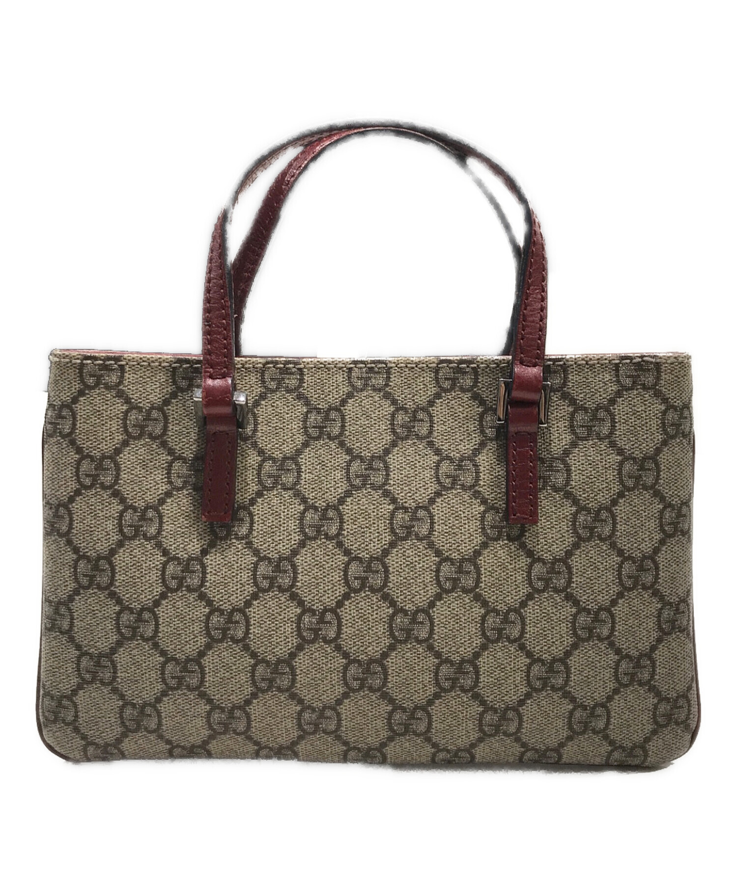 中古・古着通販】GUCCI (グッチ) GGプラス・ミニハンドバッグ ブラウン