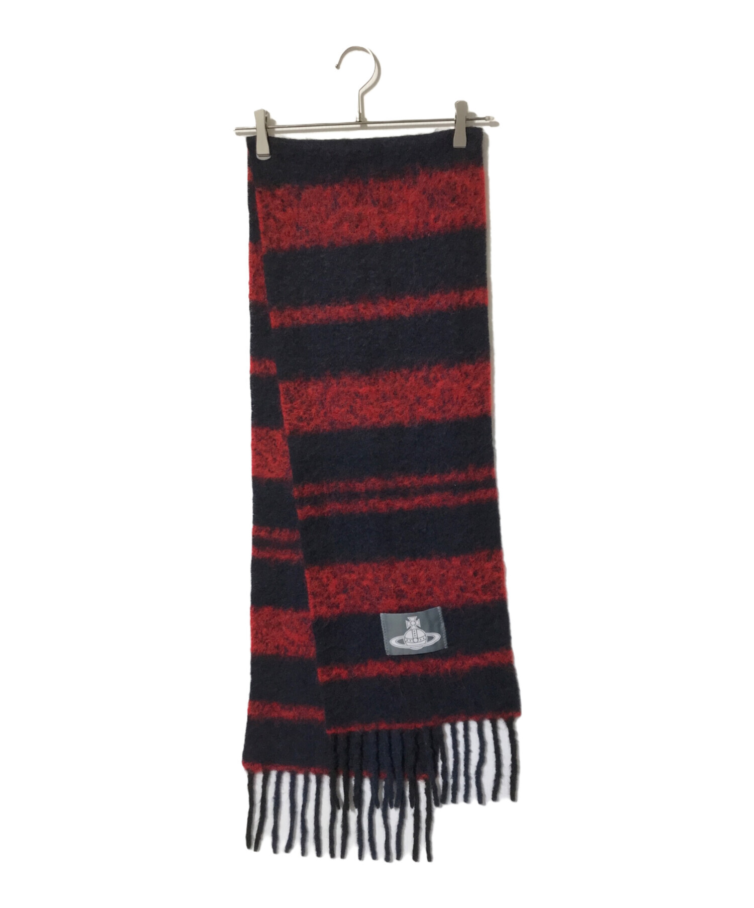 Vivienne Westwood 黒 赤マフラーセット 中古・古着通販】Vivienne Westwood (ヴィヴィアンウエストウッド